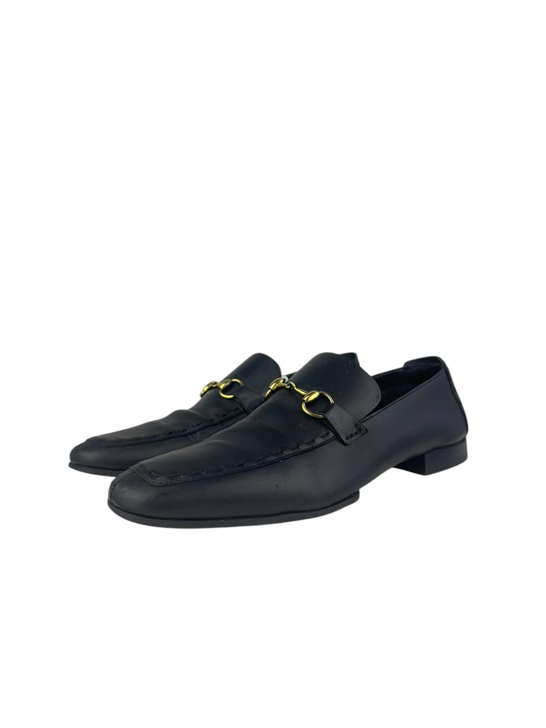 GUCCI LEATHER HORSEBIT LOAFER 