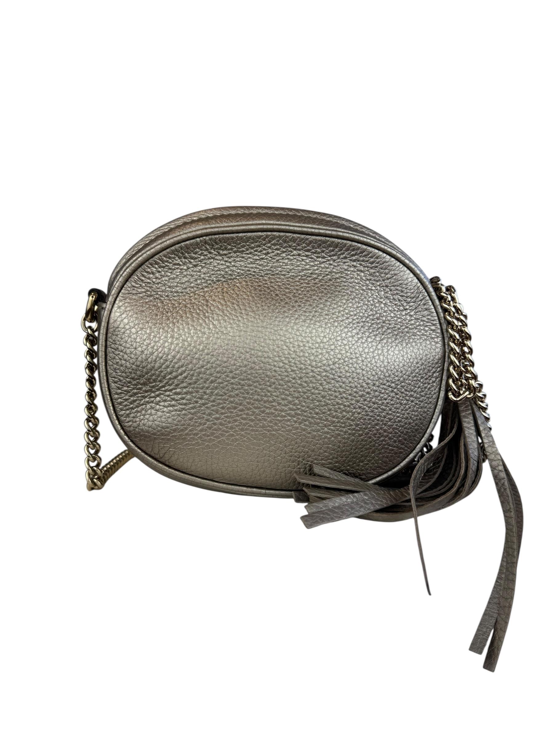GUCCI MINI LEATHER SOHO CHAIN BAG