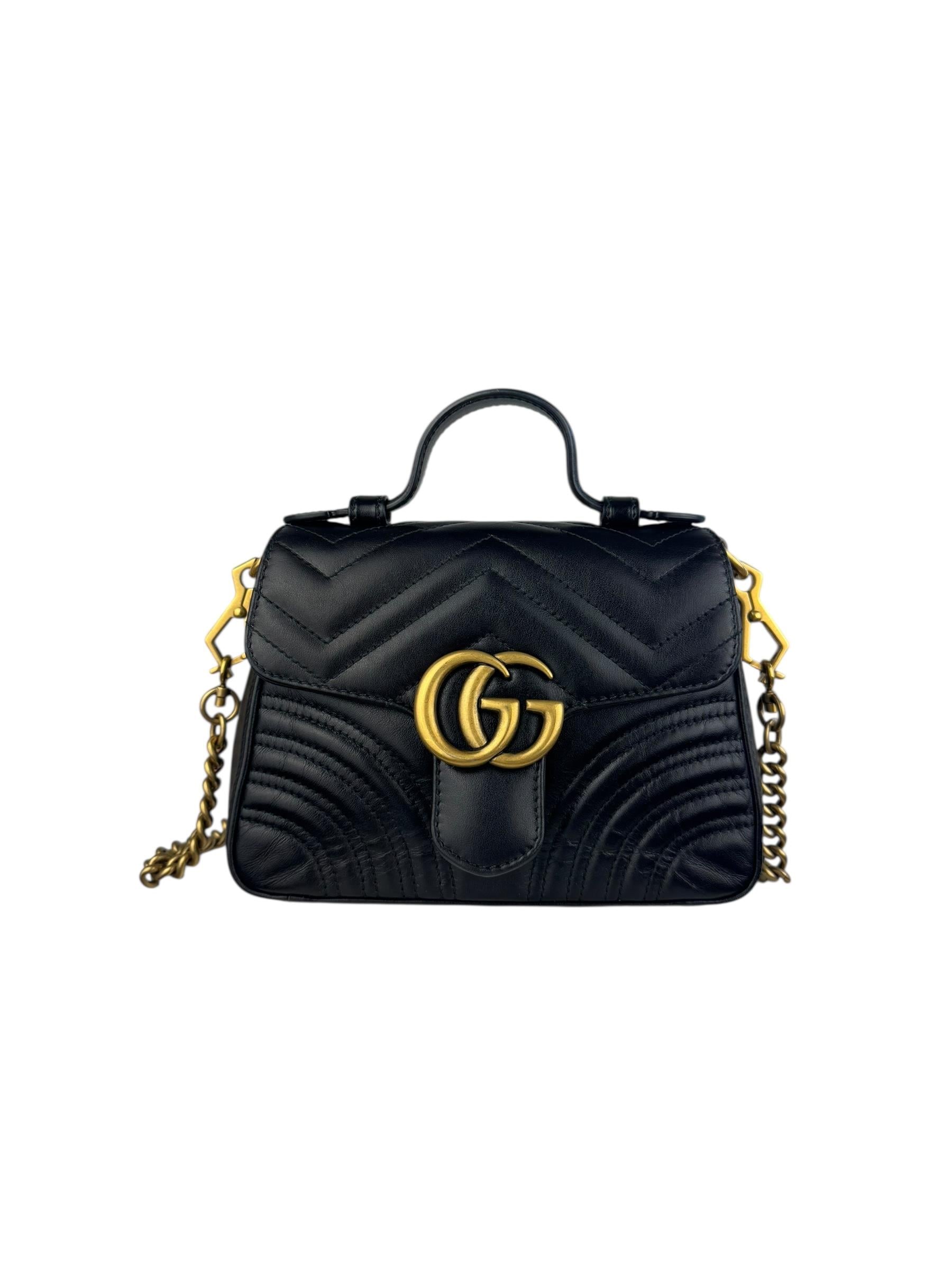 GUCCI MINI MARMONT CHAIN BAG 