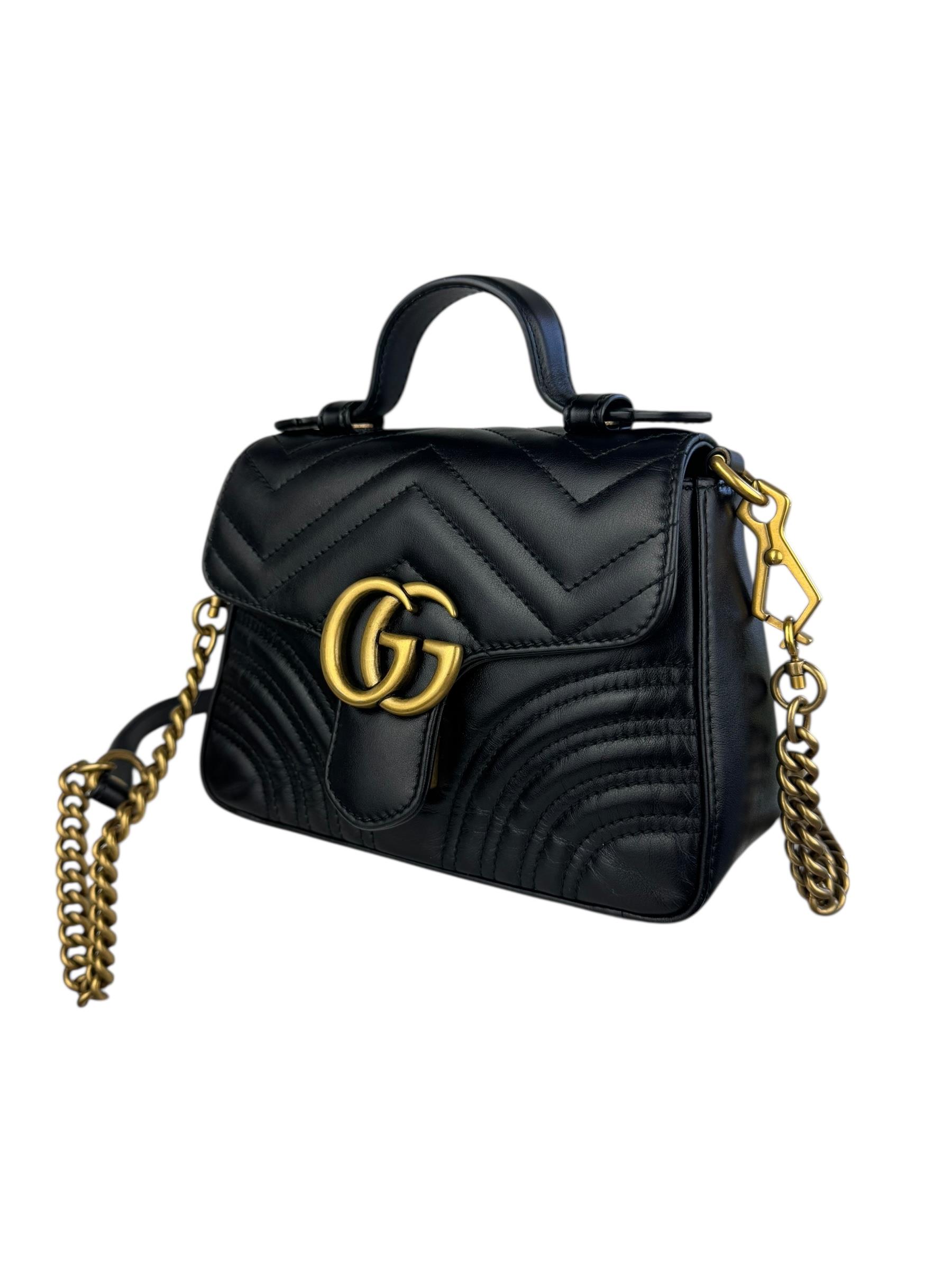 GUCCI MINI MARMONT CHAIN BAG 