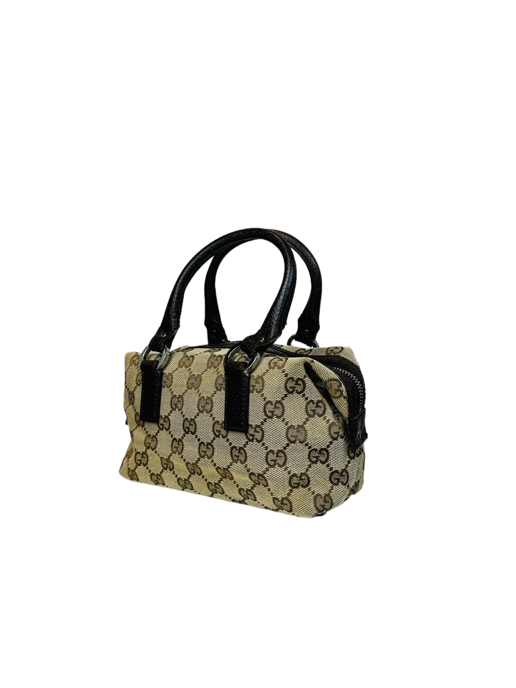 GUCCI MINI MONOGRAM BOSTON KOL ÇANTASI