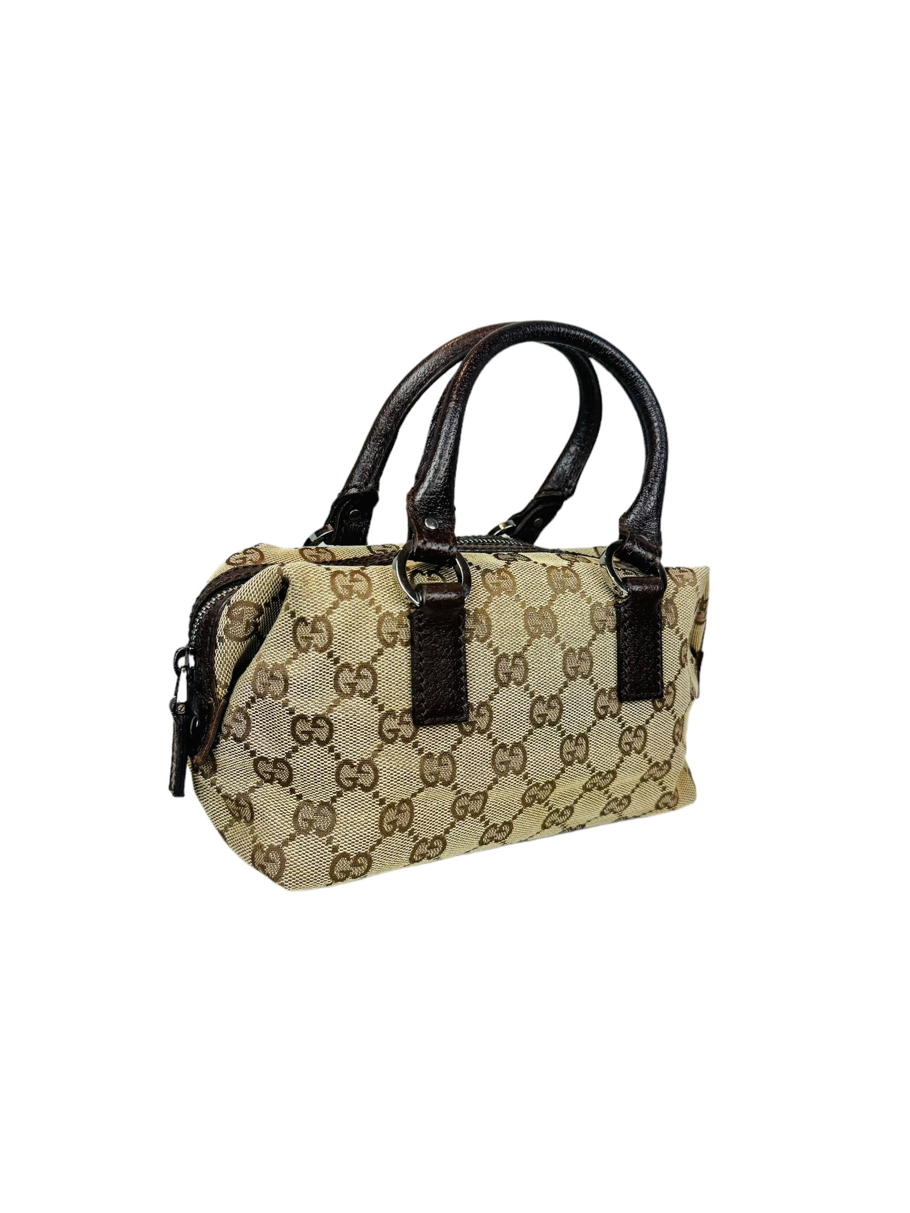 GUCCI MINI MONOGRAM BOSTON KOL ÇANTASI
