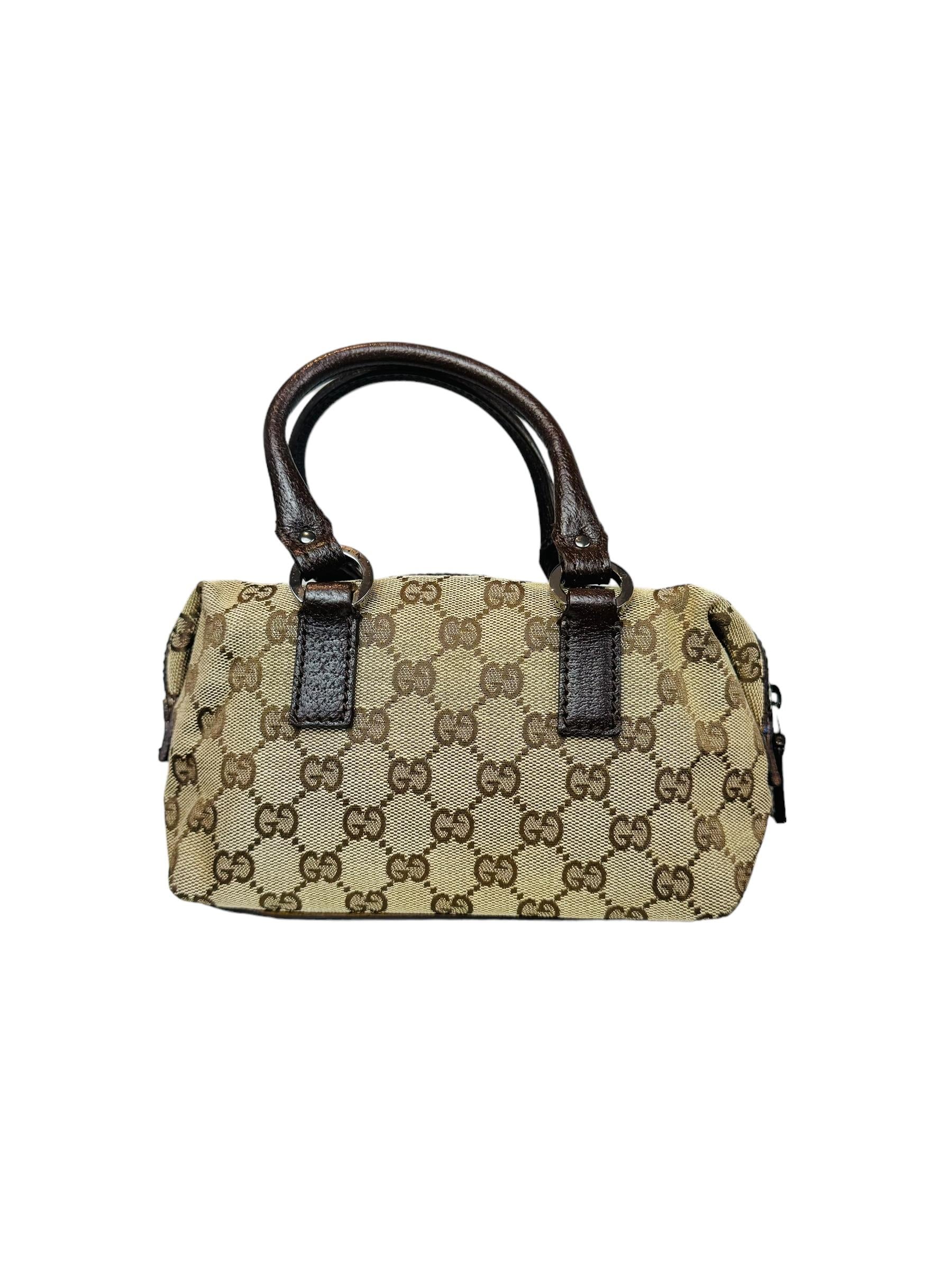 GUCCI MINI MONOGRAM BOSTON KOL ÇANTASI