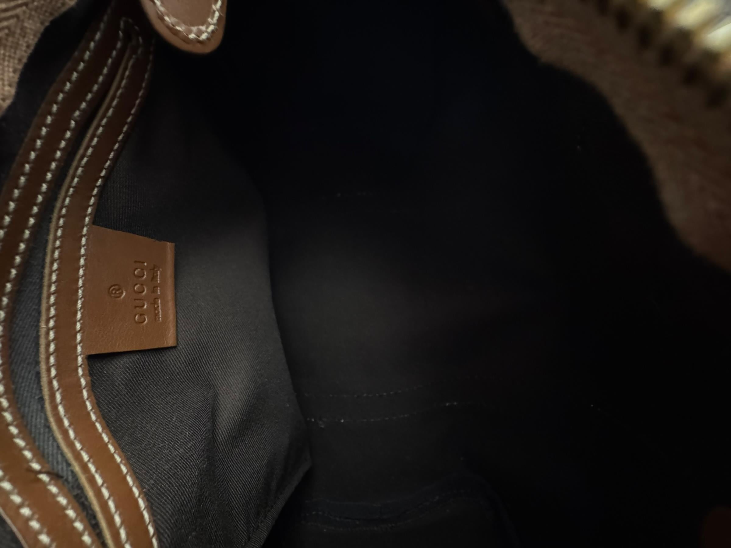 GUCCI MONOGRAM BOSTON BAG