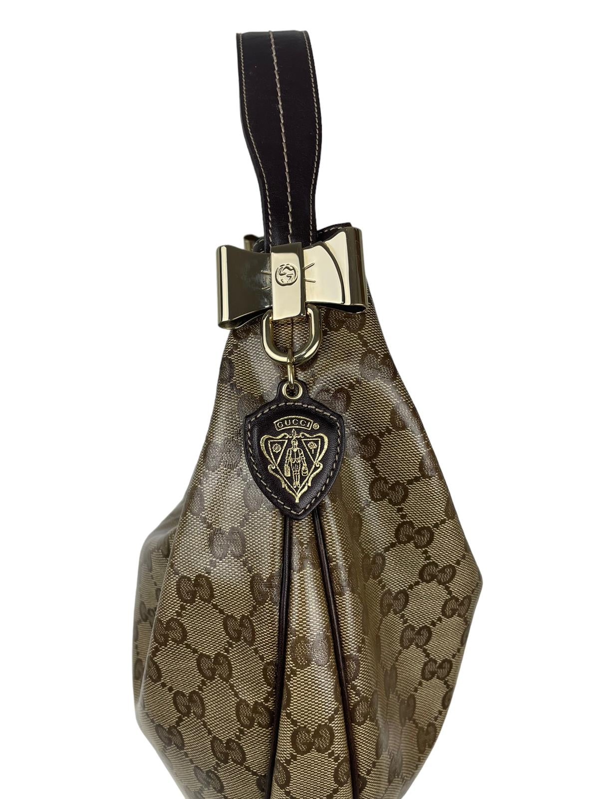 GUCCI MONOGRAM HALFMOON SHOULDER BAG