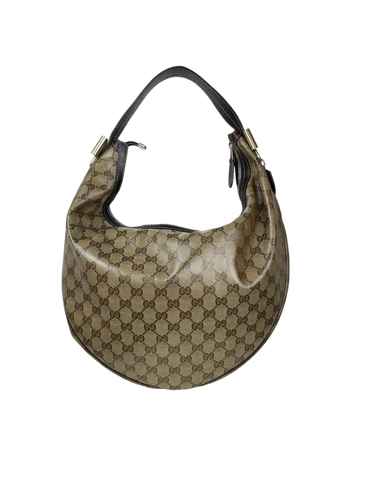 GUCCI MONOGRAM HALFMOON SHOULDER BAG
