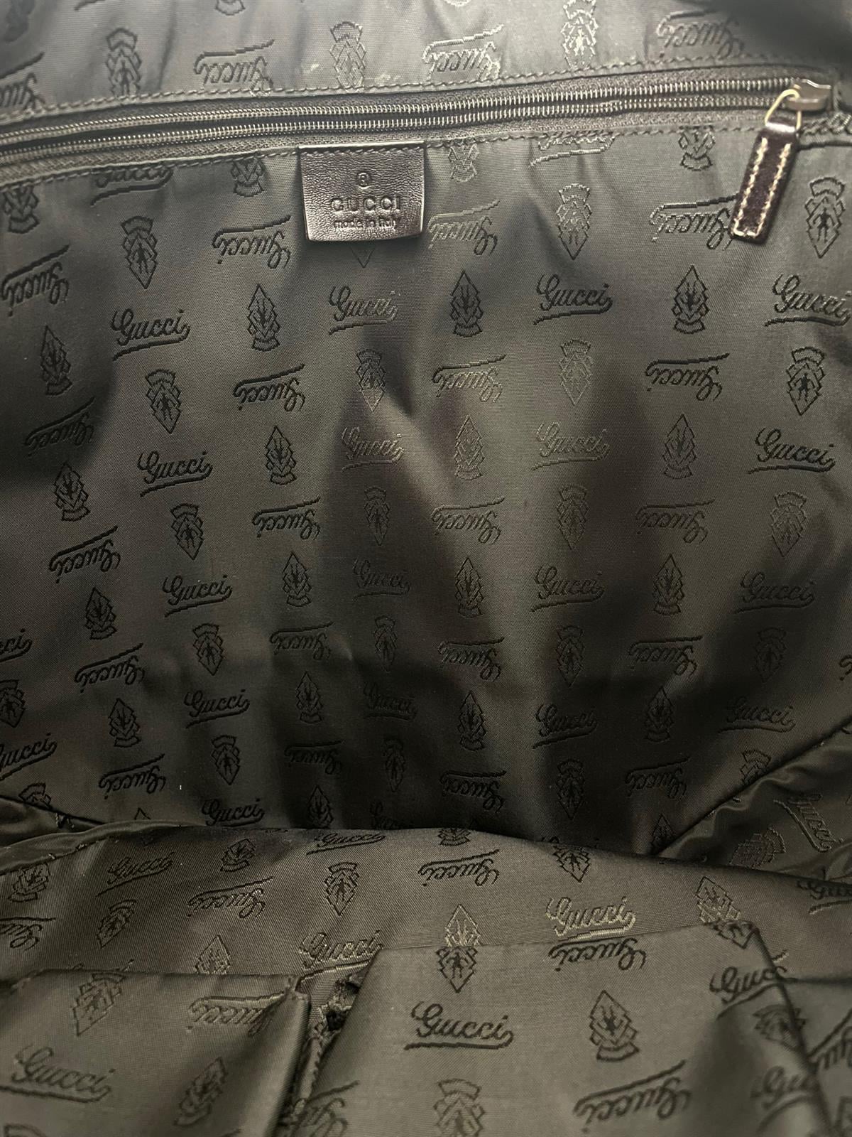 GUCCI MONOGRAM HALFMOON SHOULDER BAG