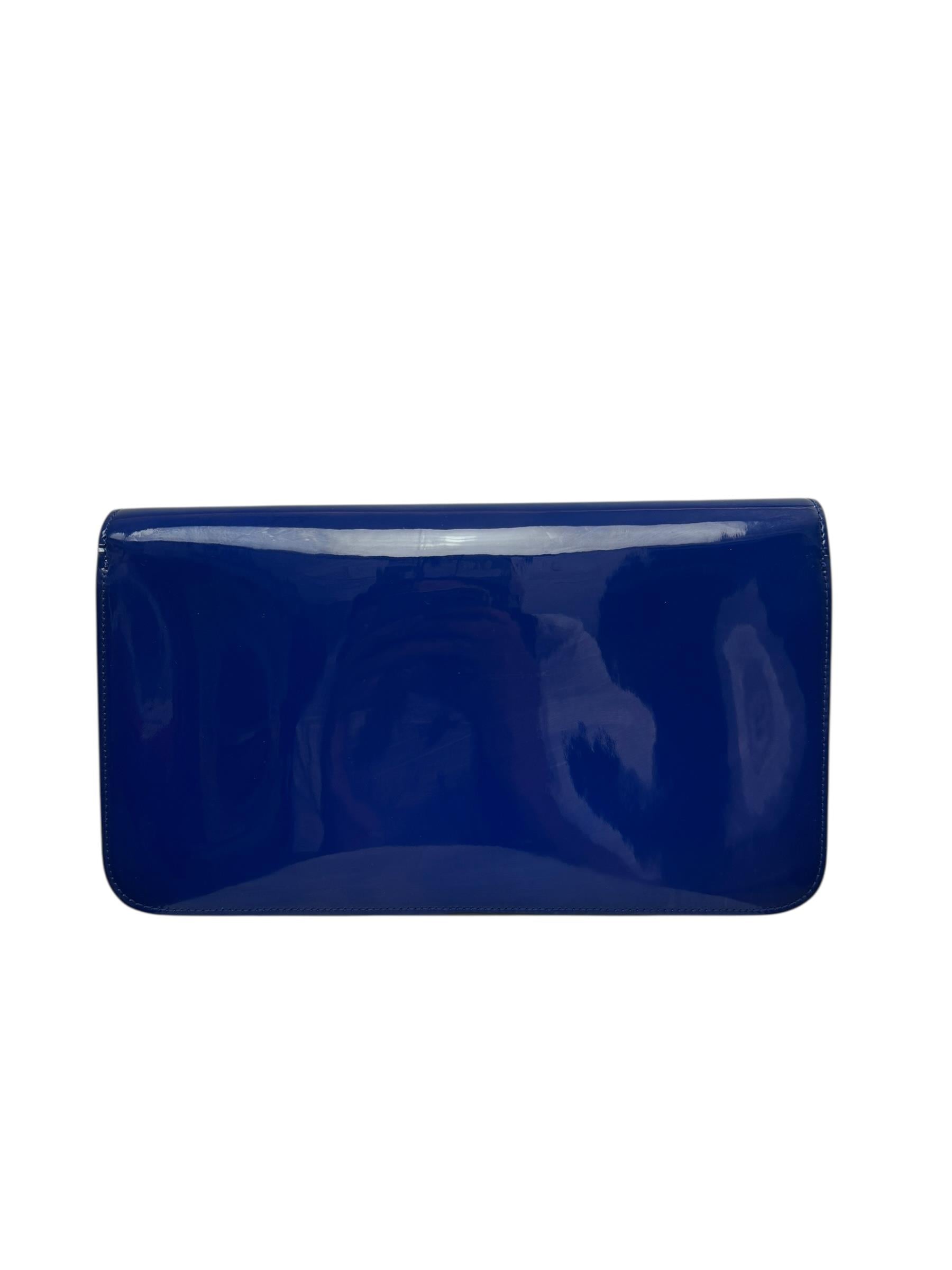 GUCCI NAVYHORSEBIT CLUTCH BAG