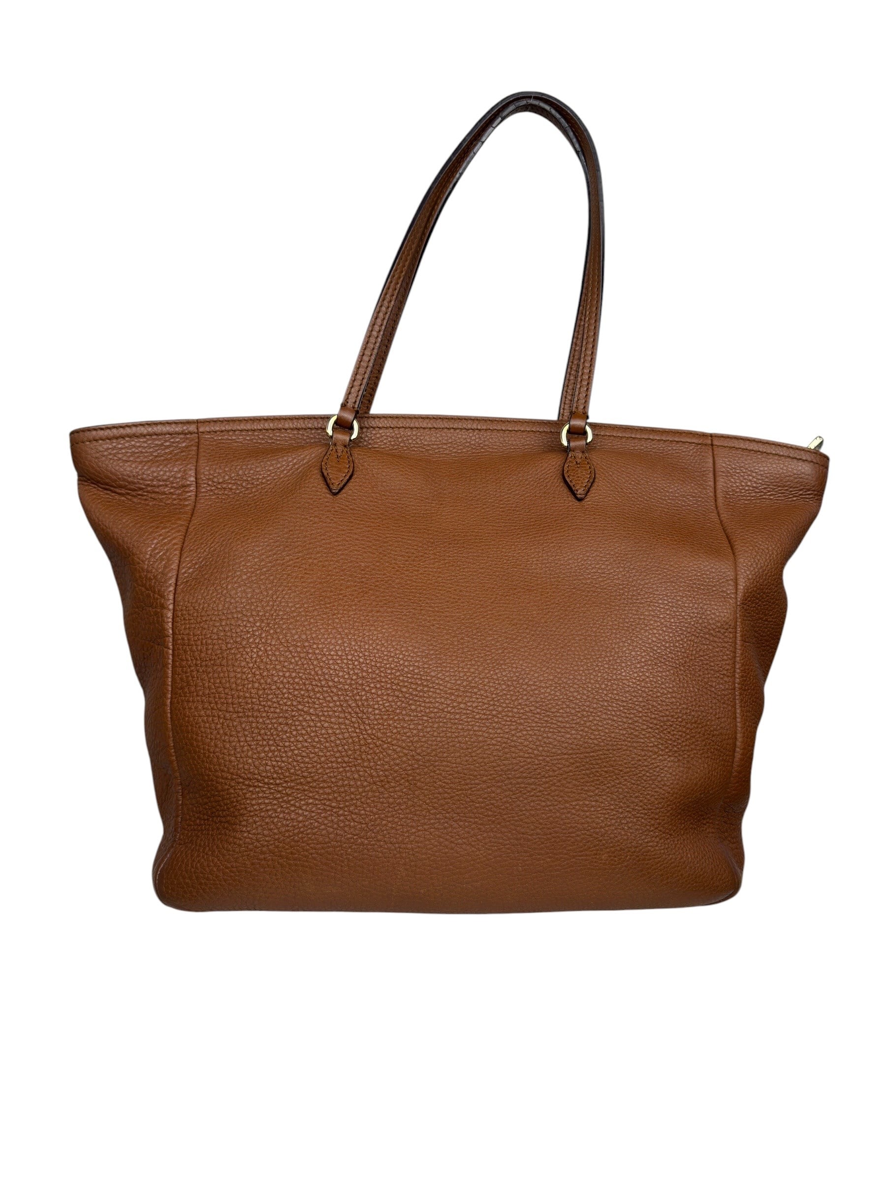 GUCCI PEBBLED LEATHER TOTE BAG