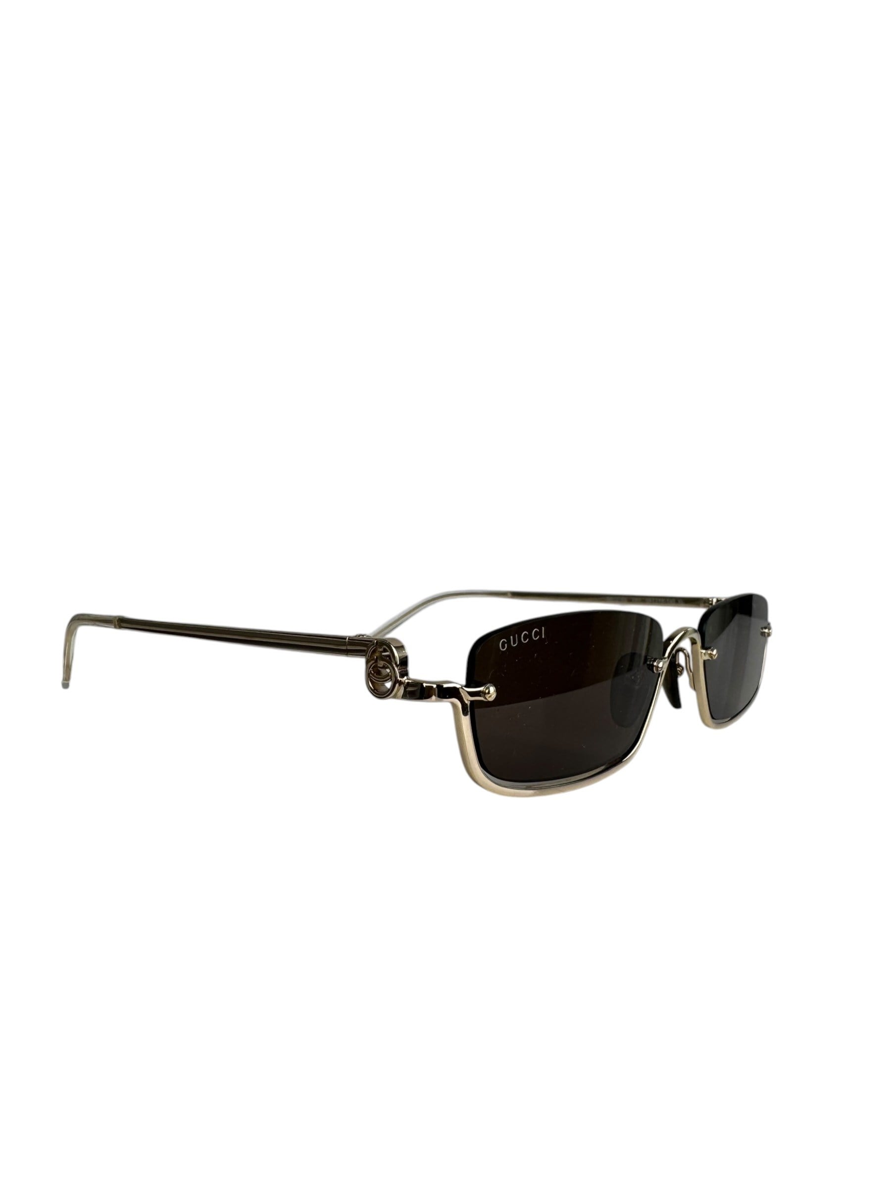 GUCCI RECTANGULAR FRAME SUNGLASSES