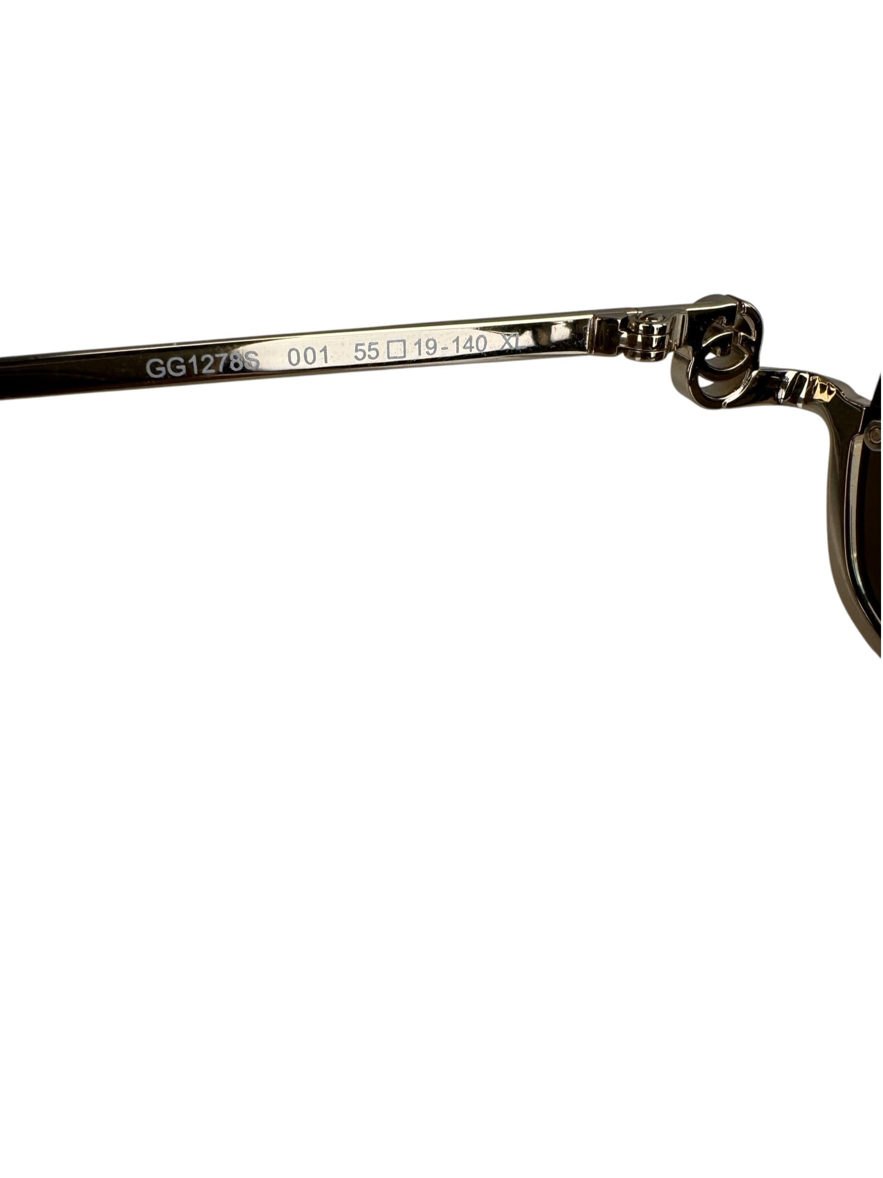 GUCCI RECTANGULAR FRAME SUNGLASSES