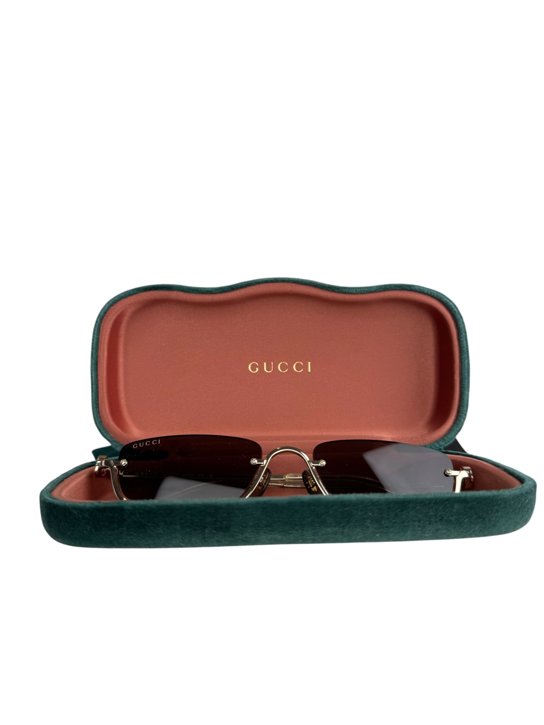 GUCCI RECTANGULAR FRAME SUNGLASSES