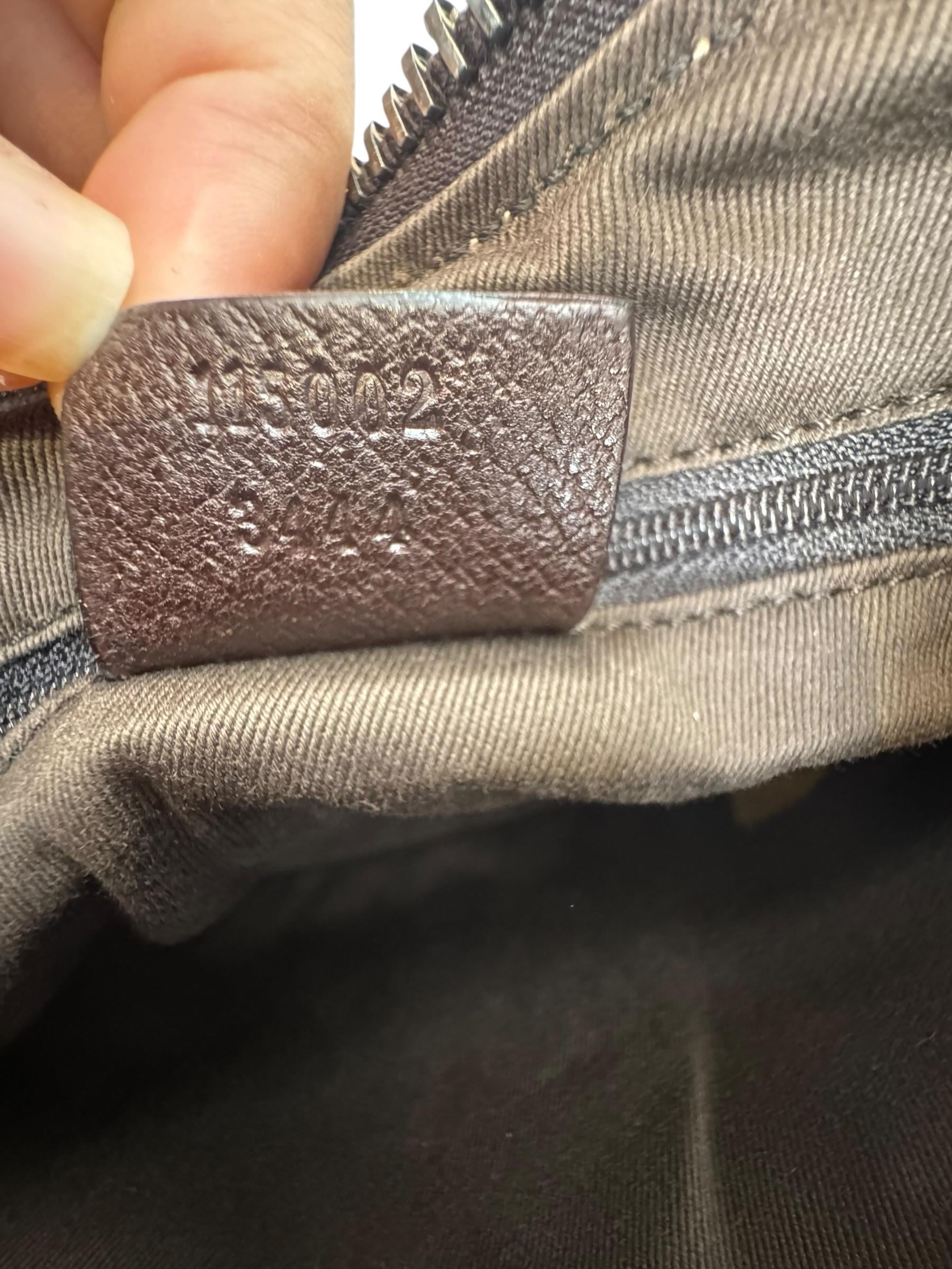GUCCI SMALL GG CANVAS HOBO BAG