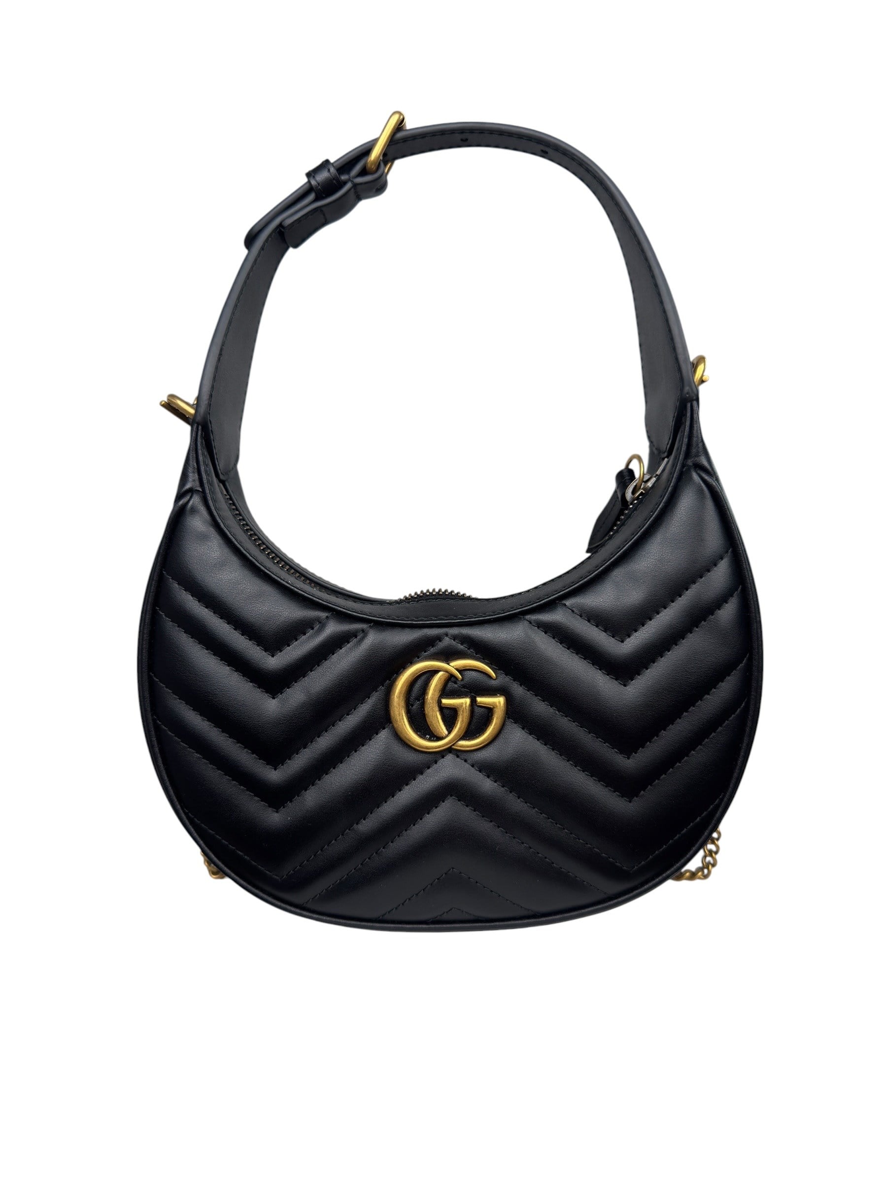 GUCCI SMALL MARMONT HALFMOON BAG