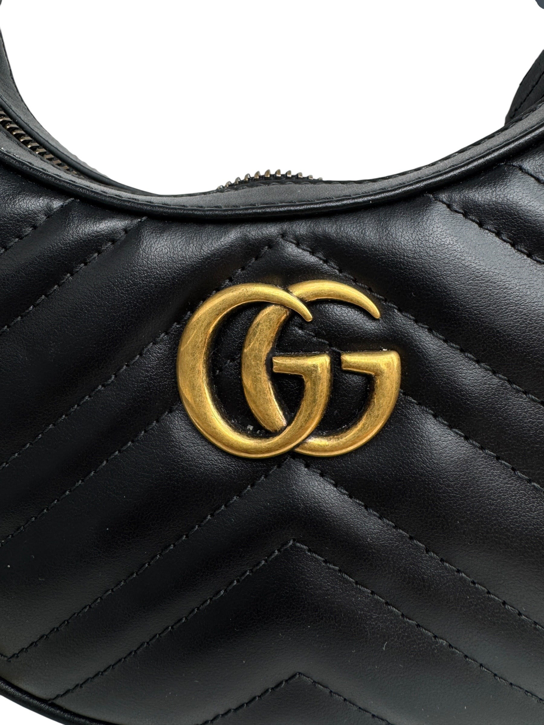 GUCCI SMALL MARMONT HALFMOON BAG