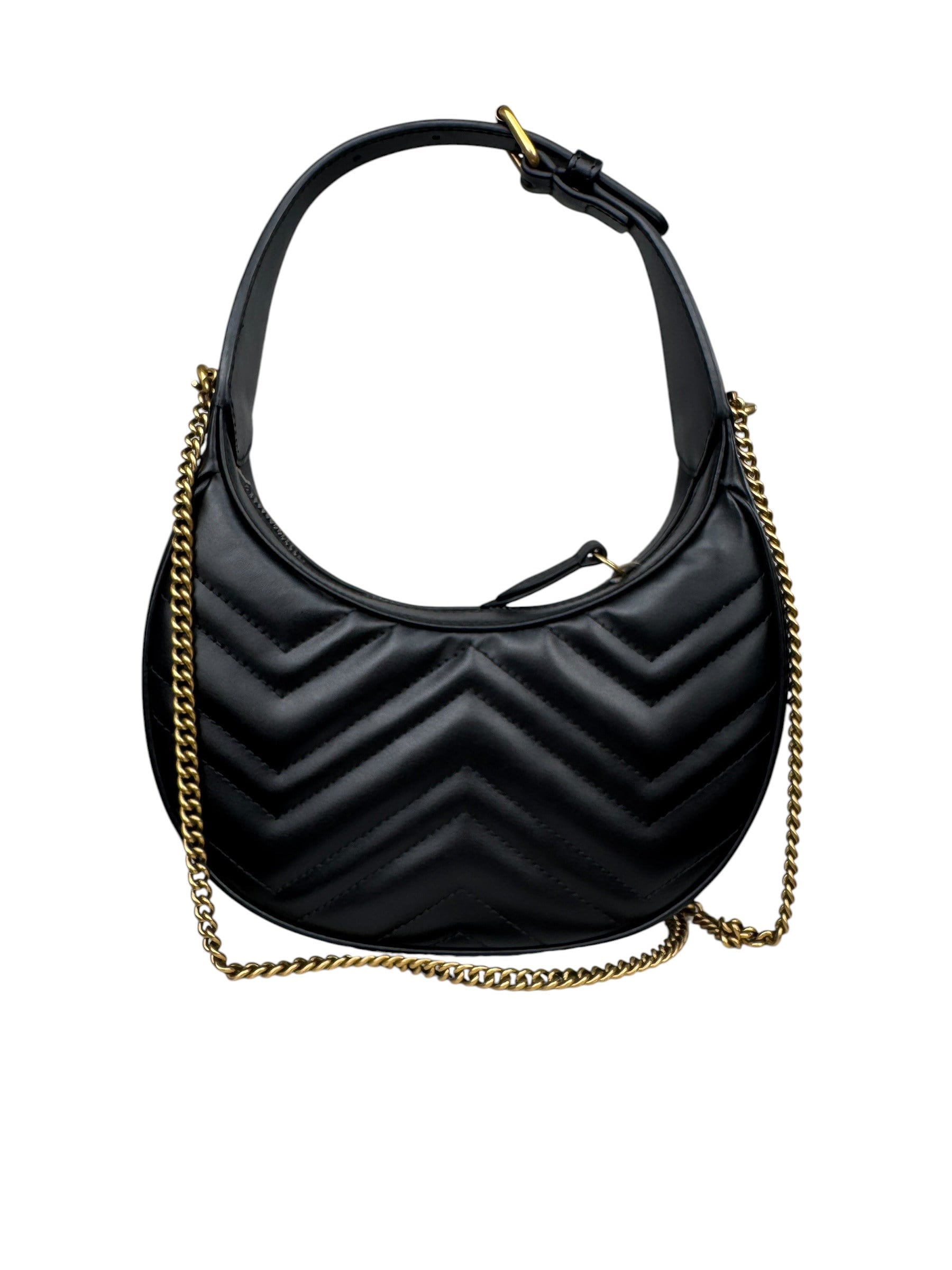 GUCCI SMALL MARMONT HALFMOON BAG