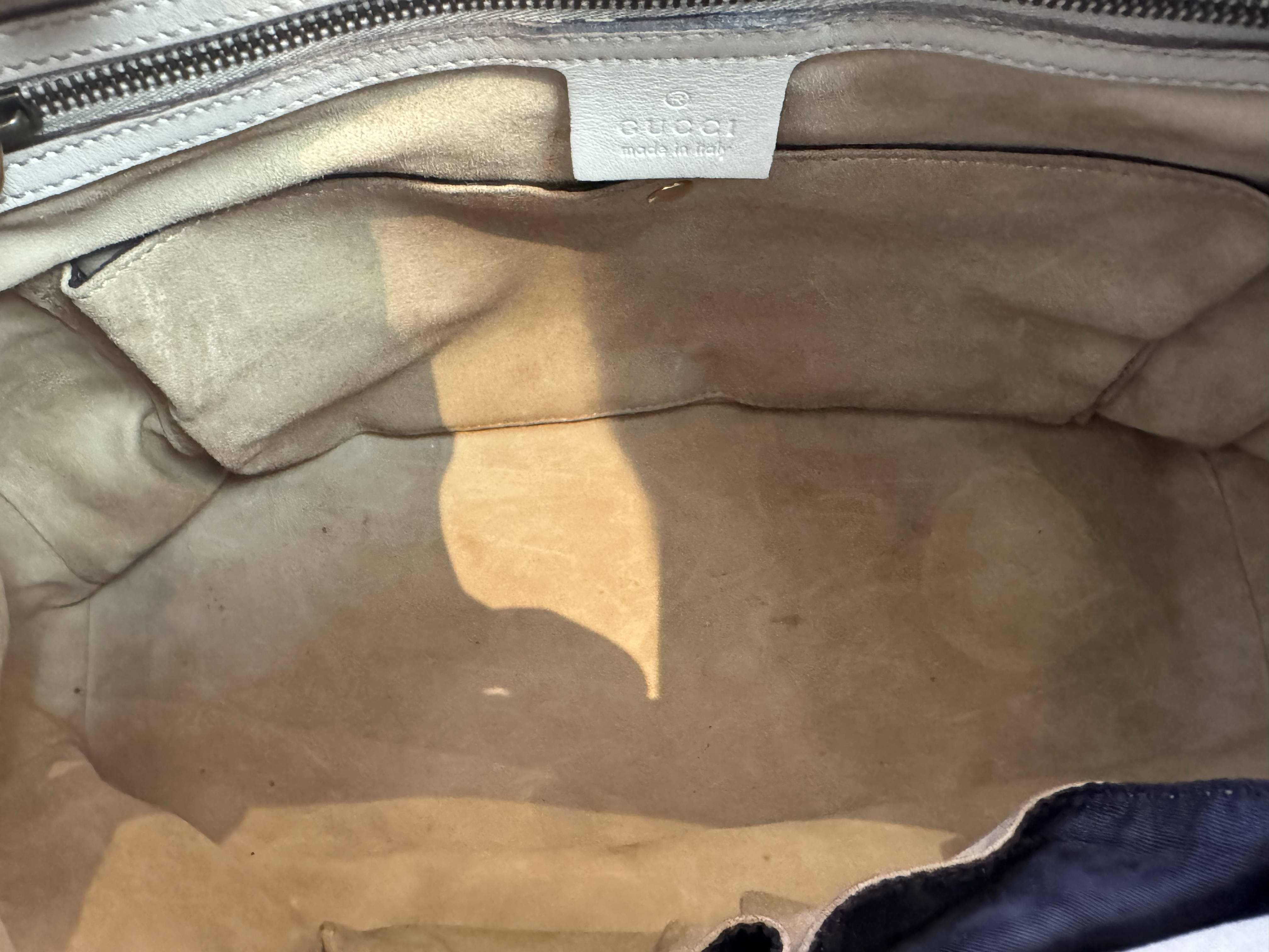 GUCCI SNAKESKIN HORSEBIT TOTE BAG