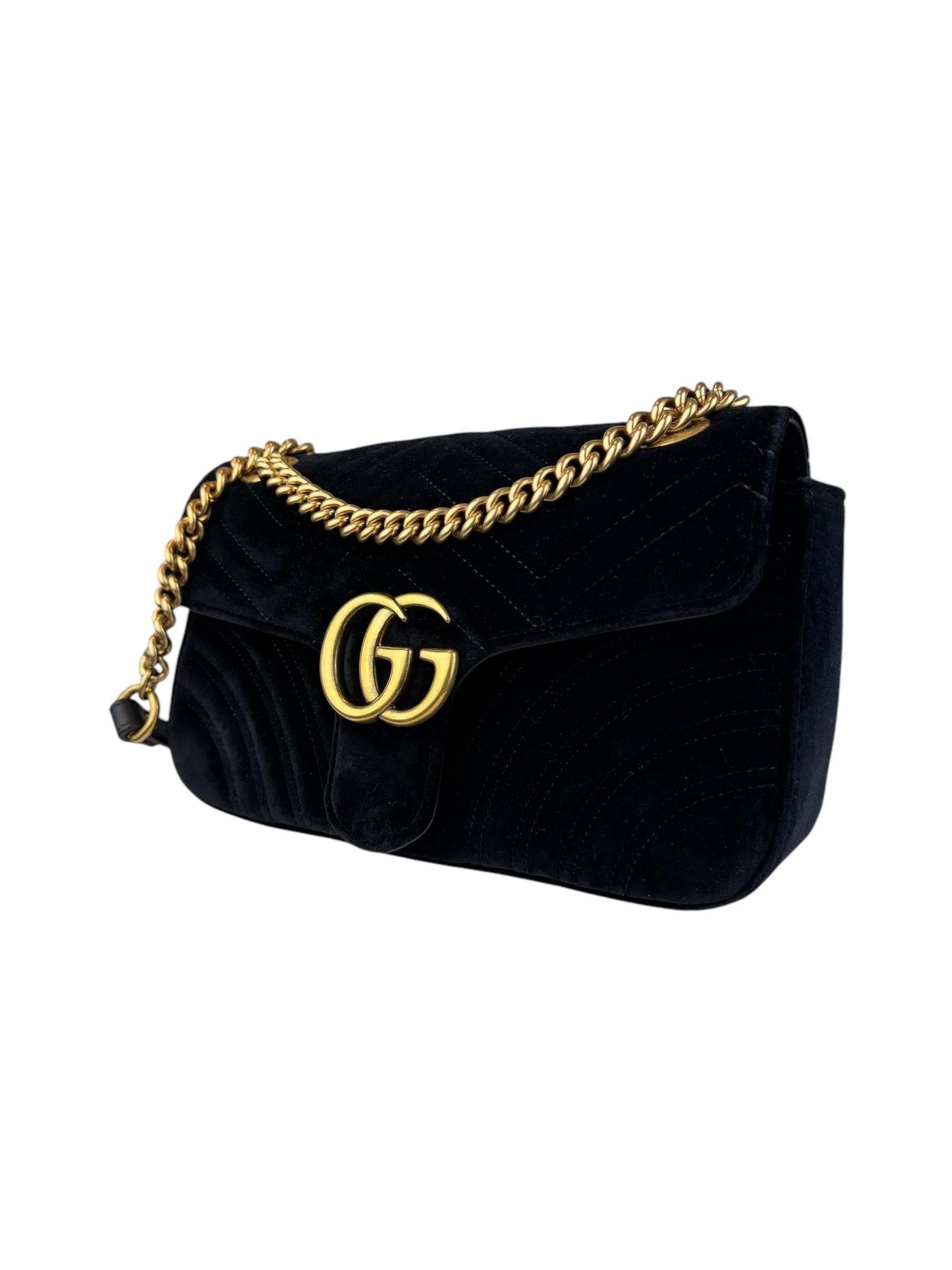 GUCCI VELVET MARMONT BAG