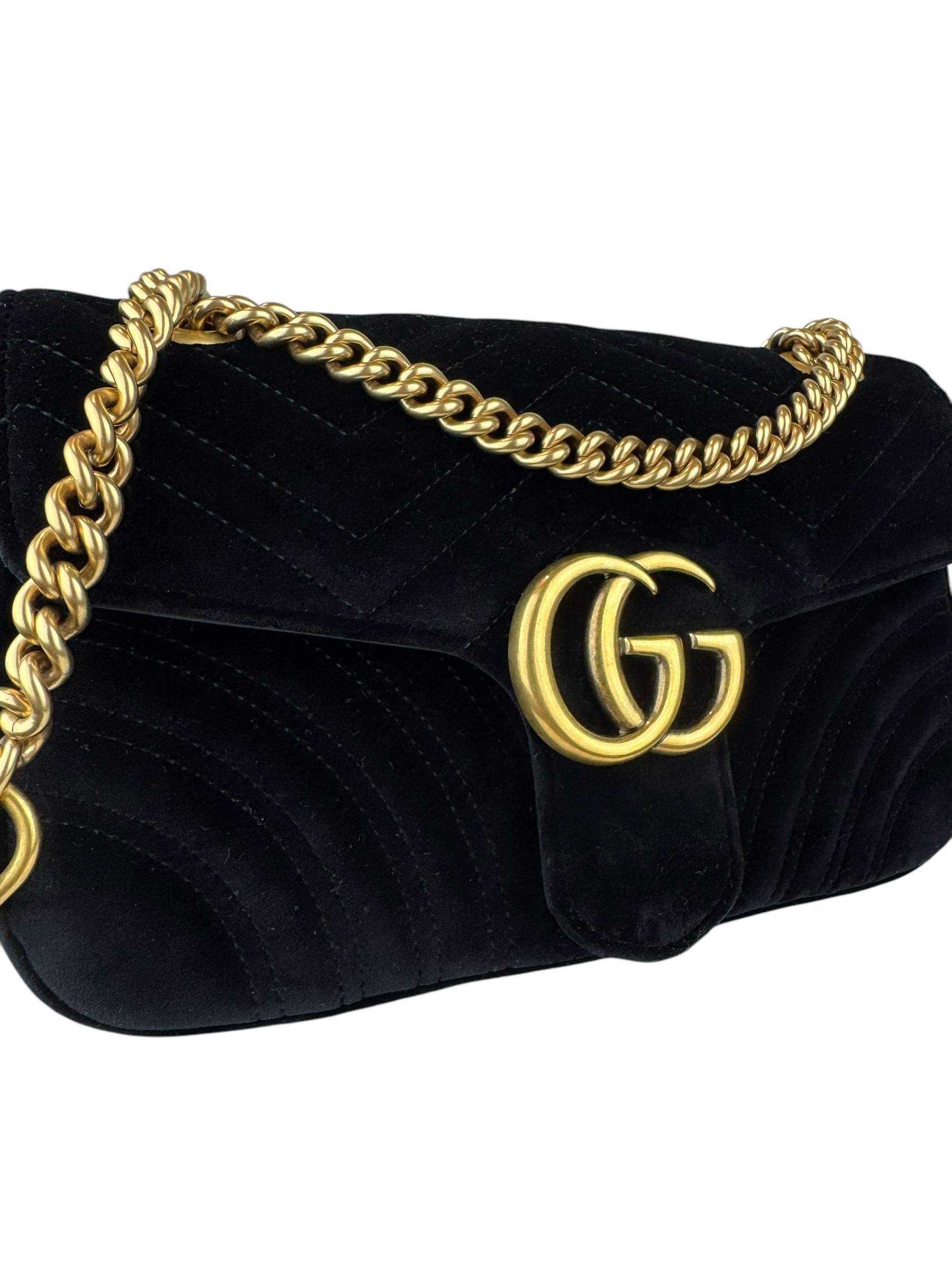 GUCCI VELVET MARMONT BAG