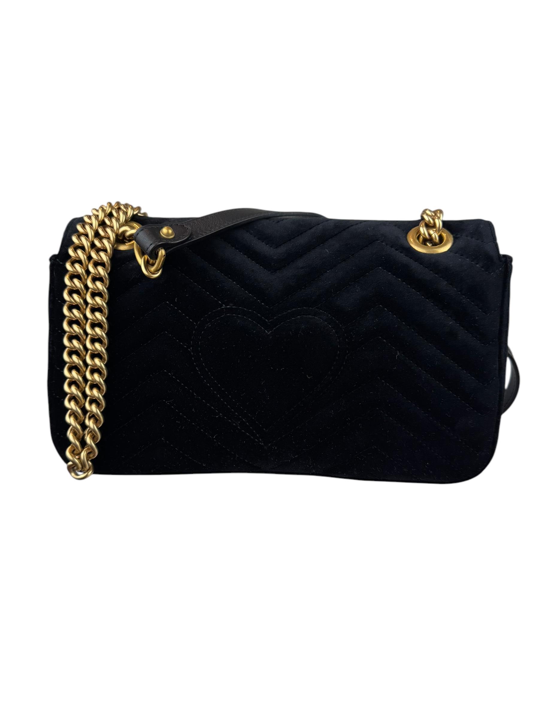 GUCCI VELVET MARMONT BAG