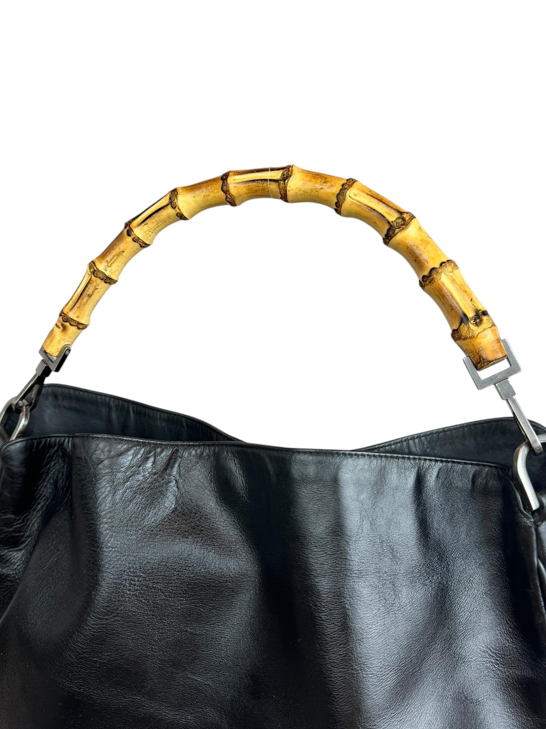 GUCCI VINTAGE BAMBOO HOBO BAG