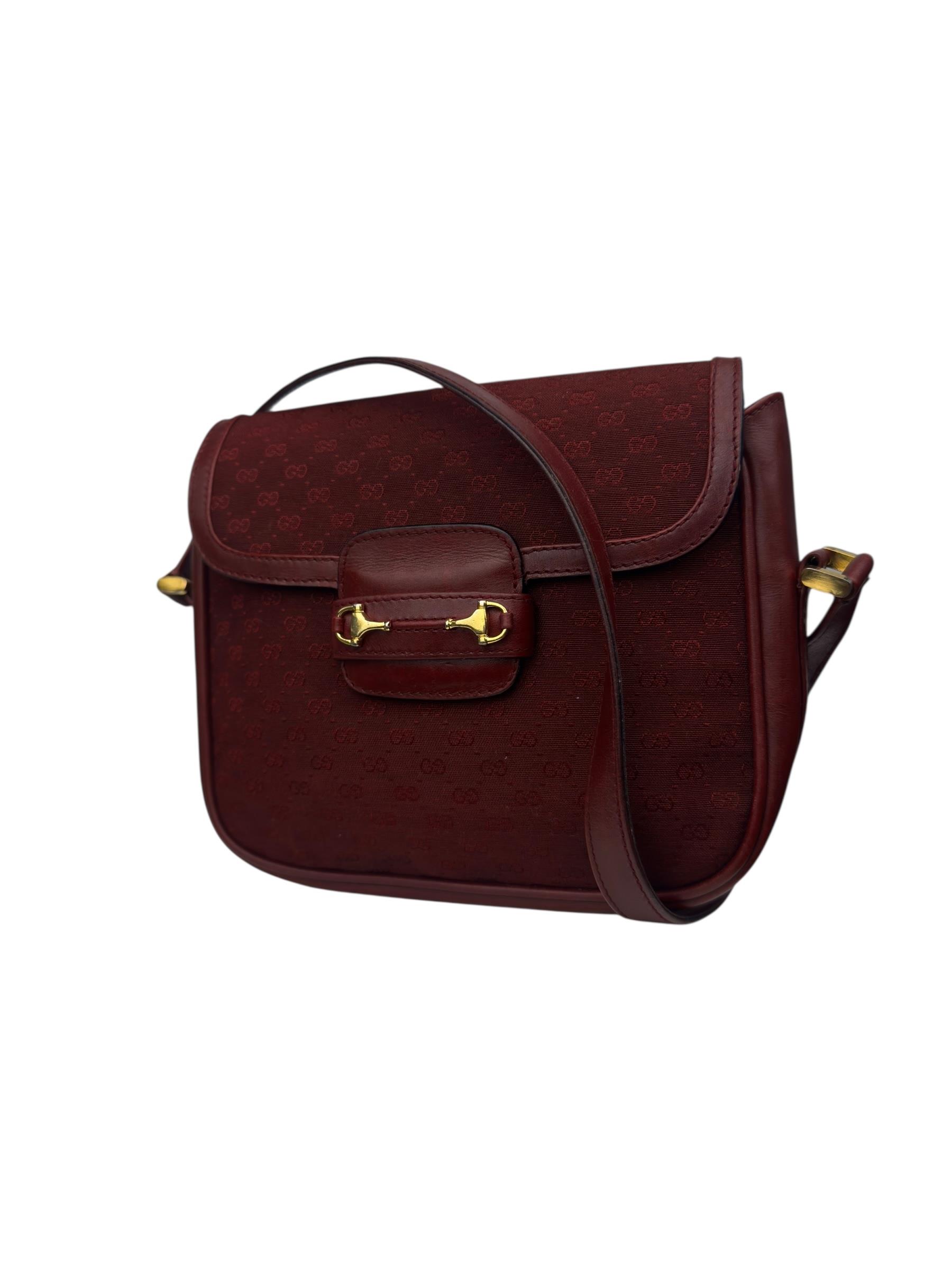 GUCCI VINTAGE GG HORSEBIT BAG