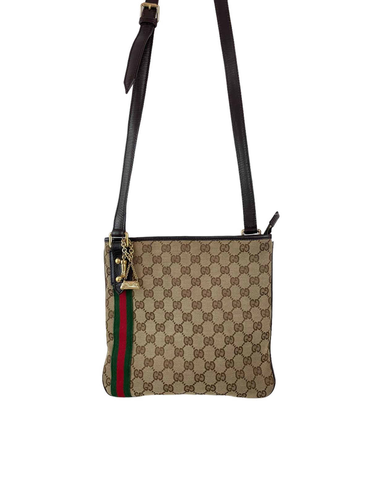 GUCCI VINTAGE MONOGRAM MESSENGER