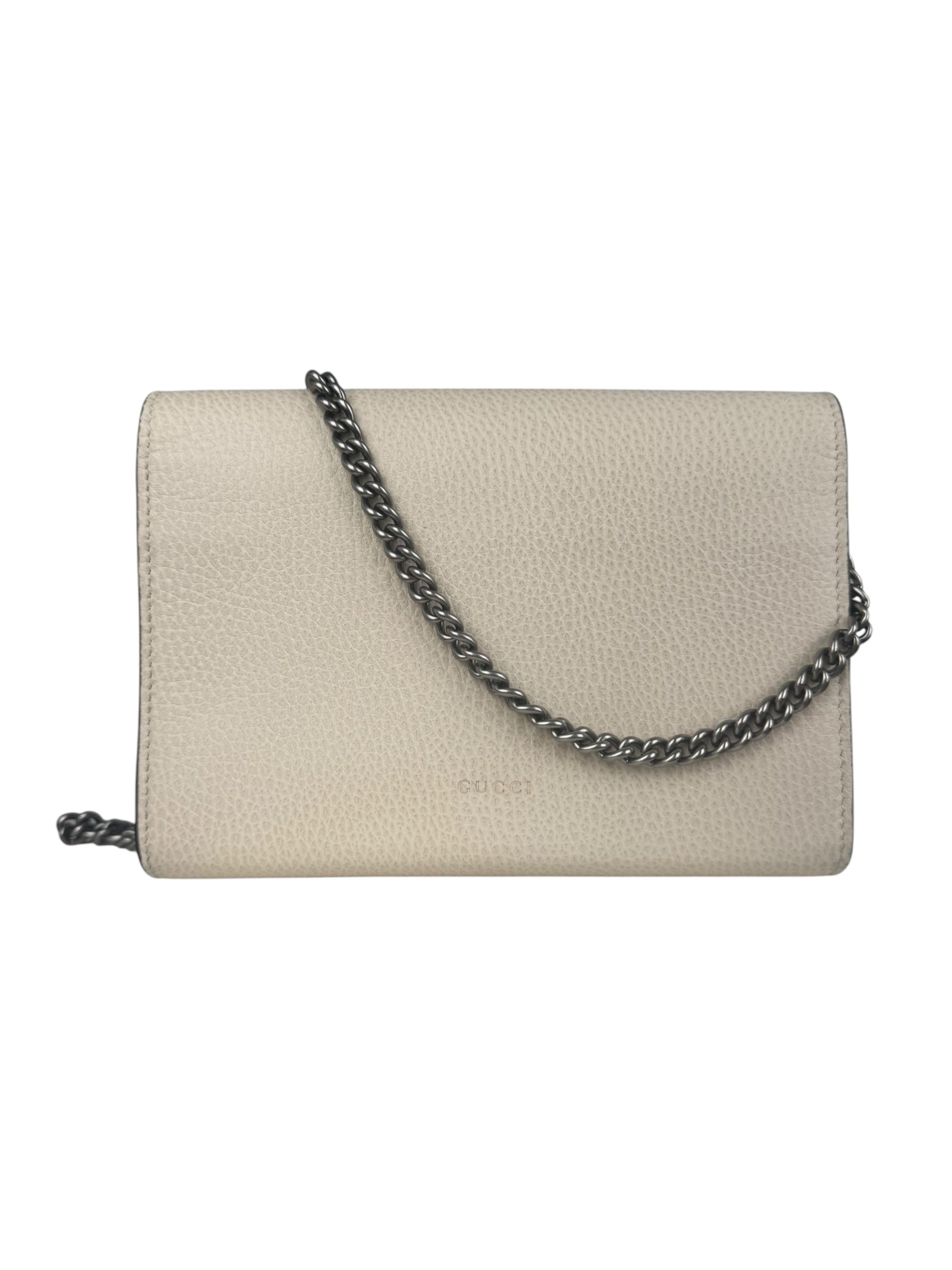 GUCCI WHITE MINI DYNOSIS CAHIN BAG