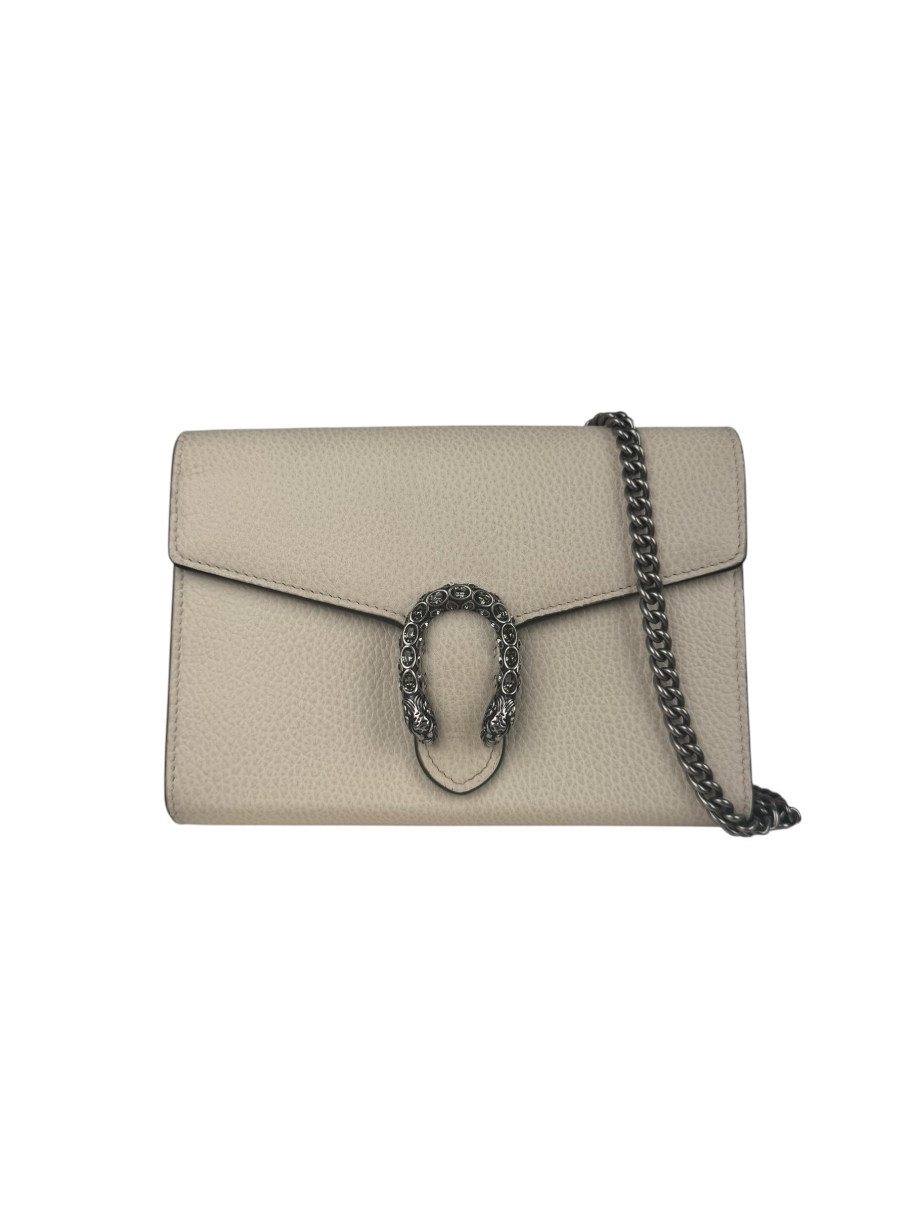 GUCCI WHITE MINI DYNOSIS CAHIN BAG
