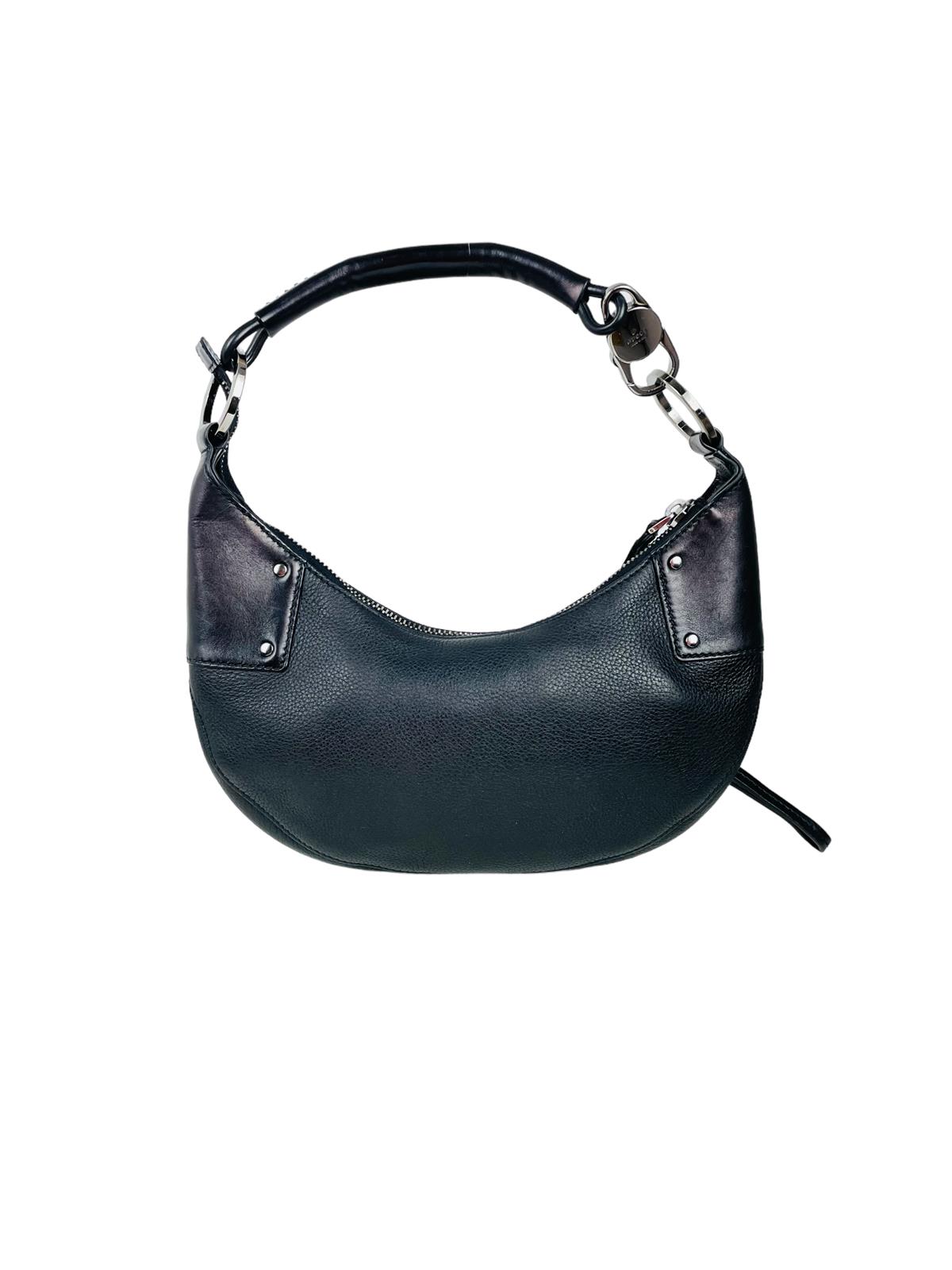 HALFMOON LEATHER SHOULDER BAG