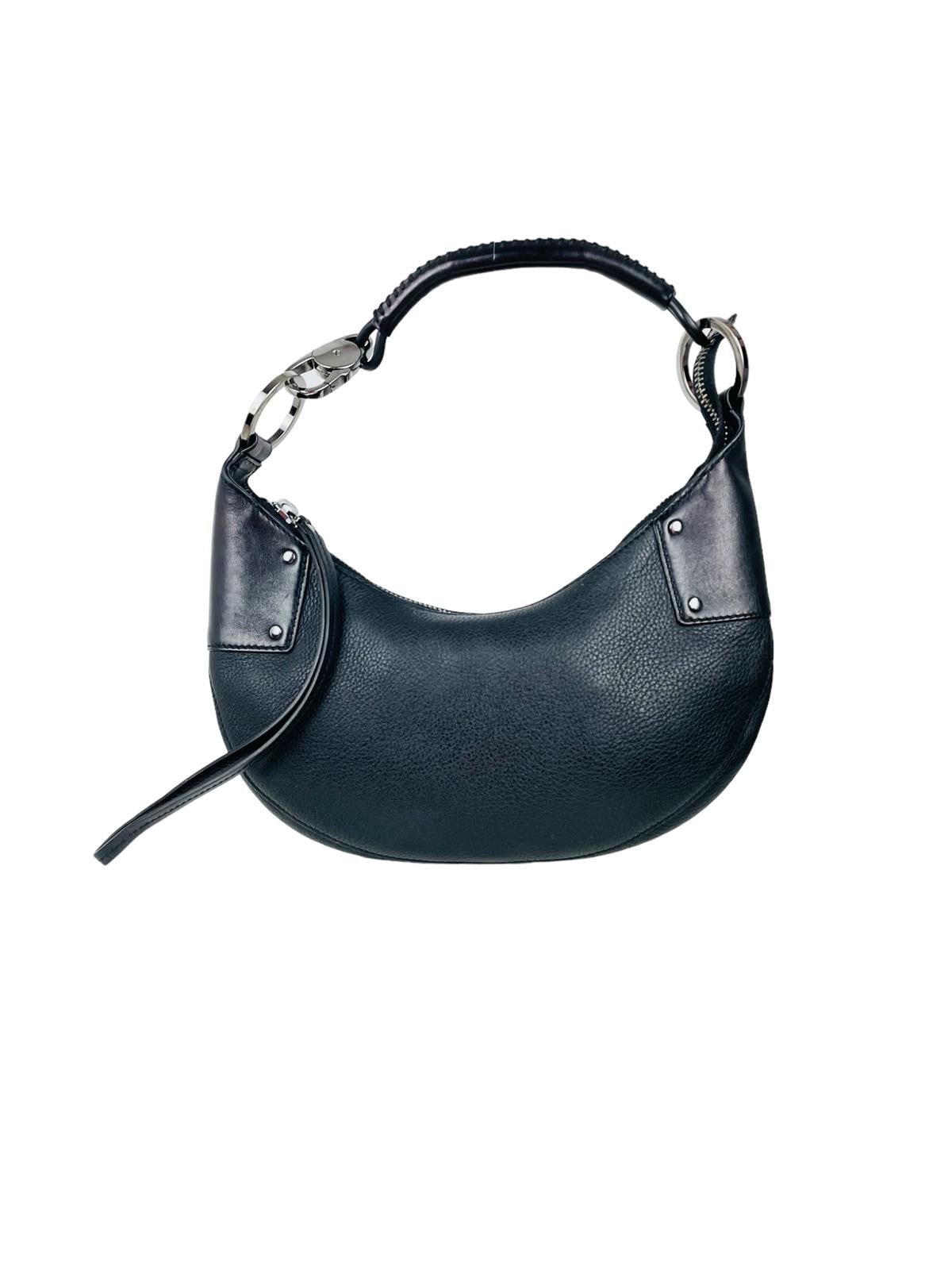 HALFMOON LEATHER SHOULDER BAG