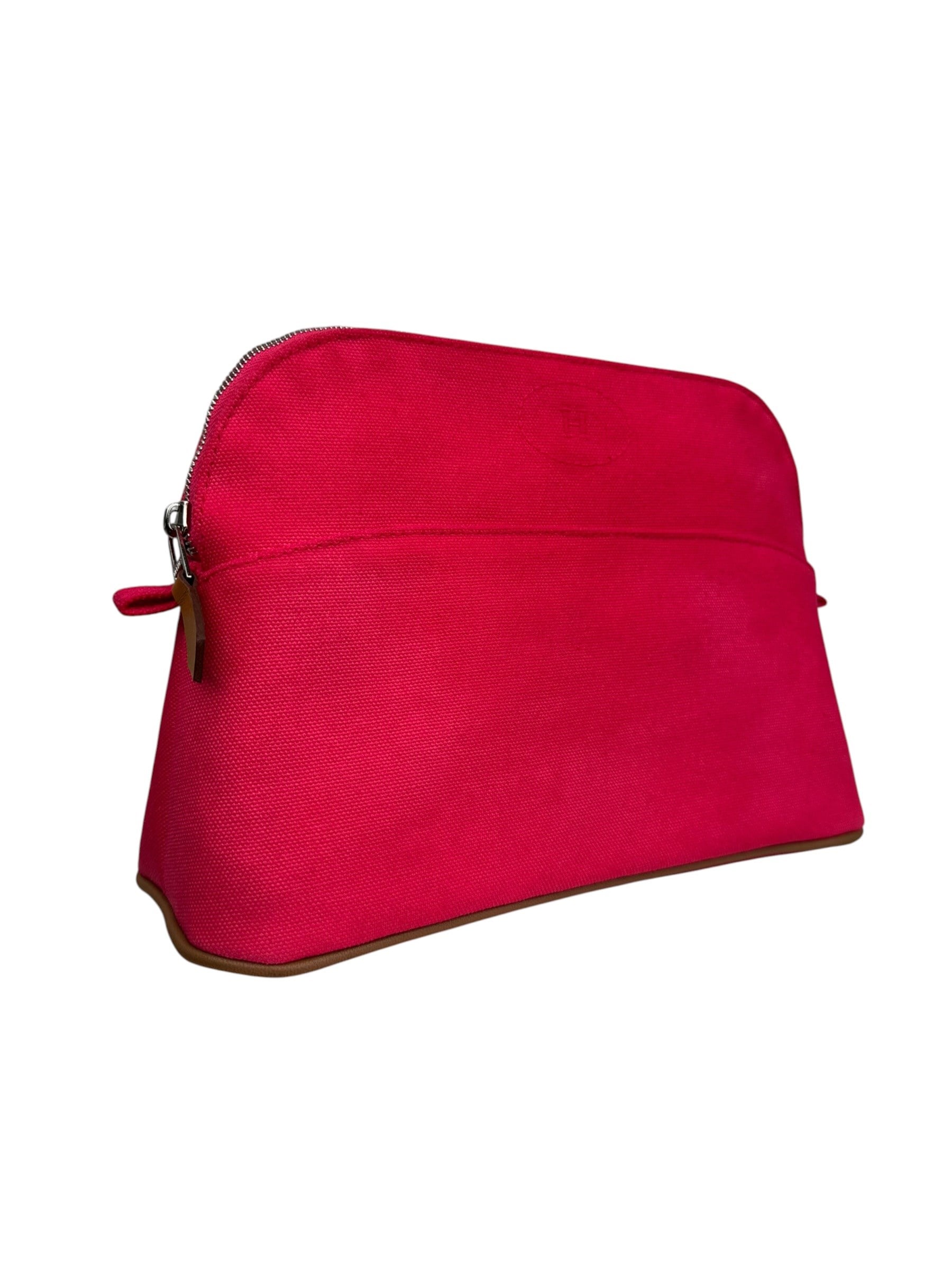 HERMES CANVAS BOLIDE CLUTCH