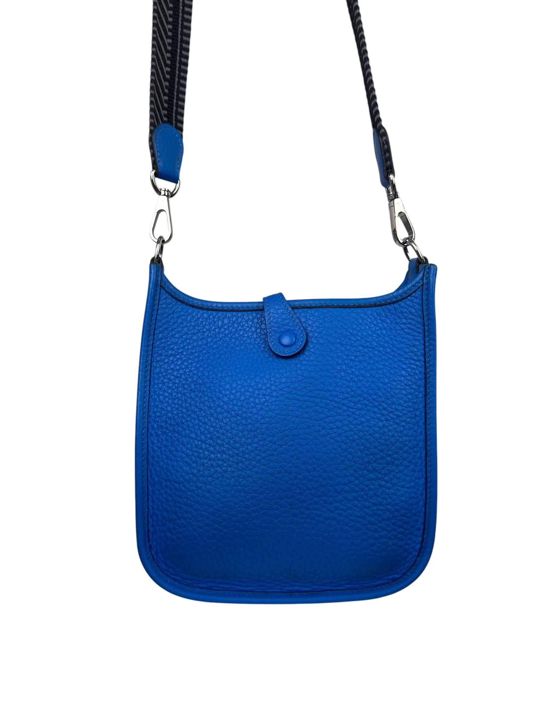 HERMES CLEMENCE LEATHER EVELYNE MINI 16 BAG