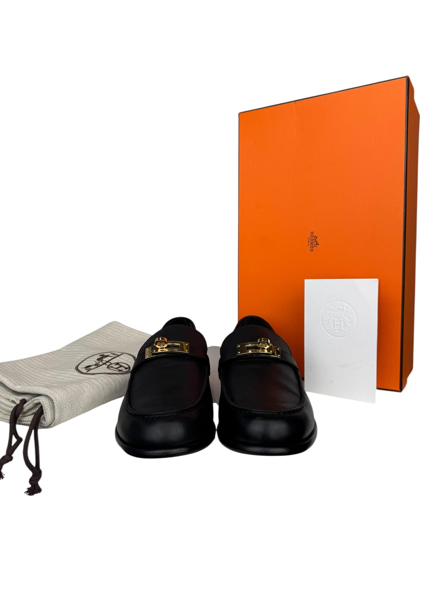 HERMES LEATHER KELLY LOAFER