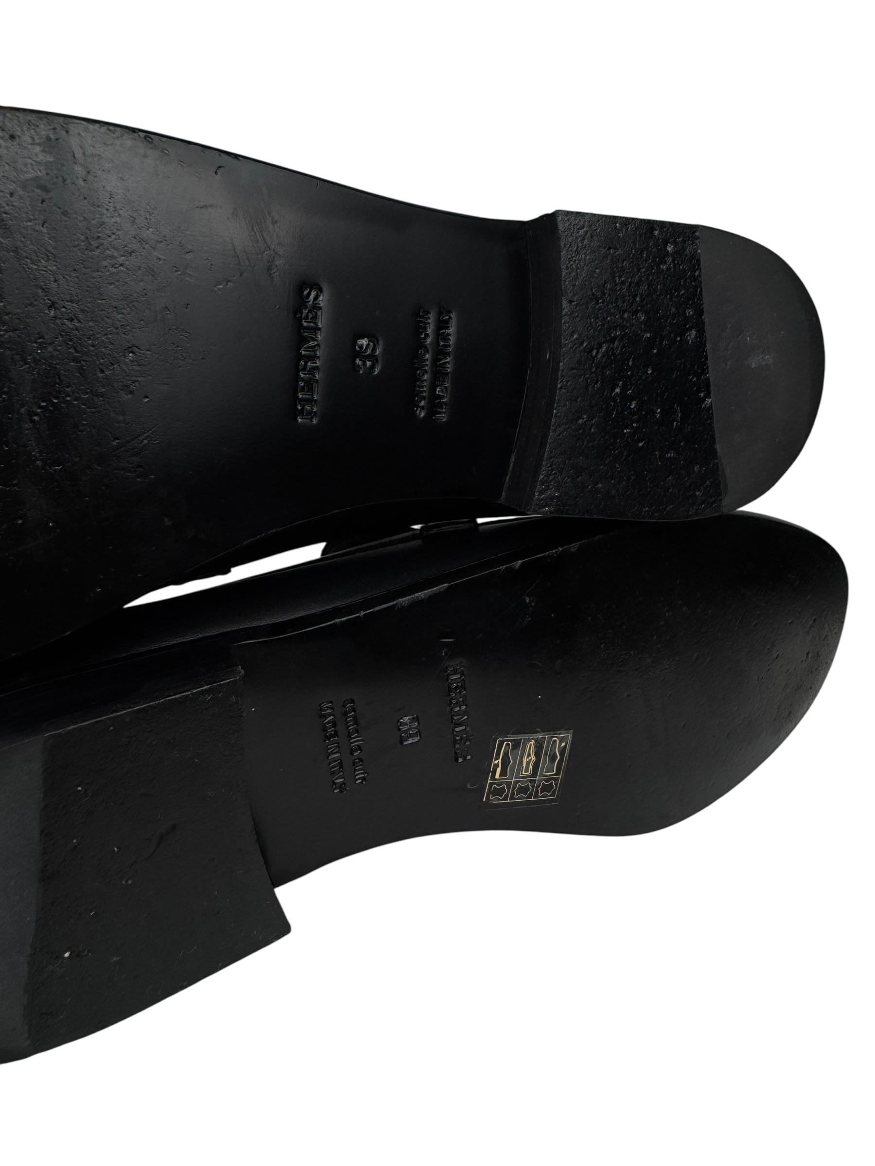 HERMES LEATHER KELLY LOAFER
