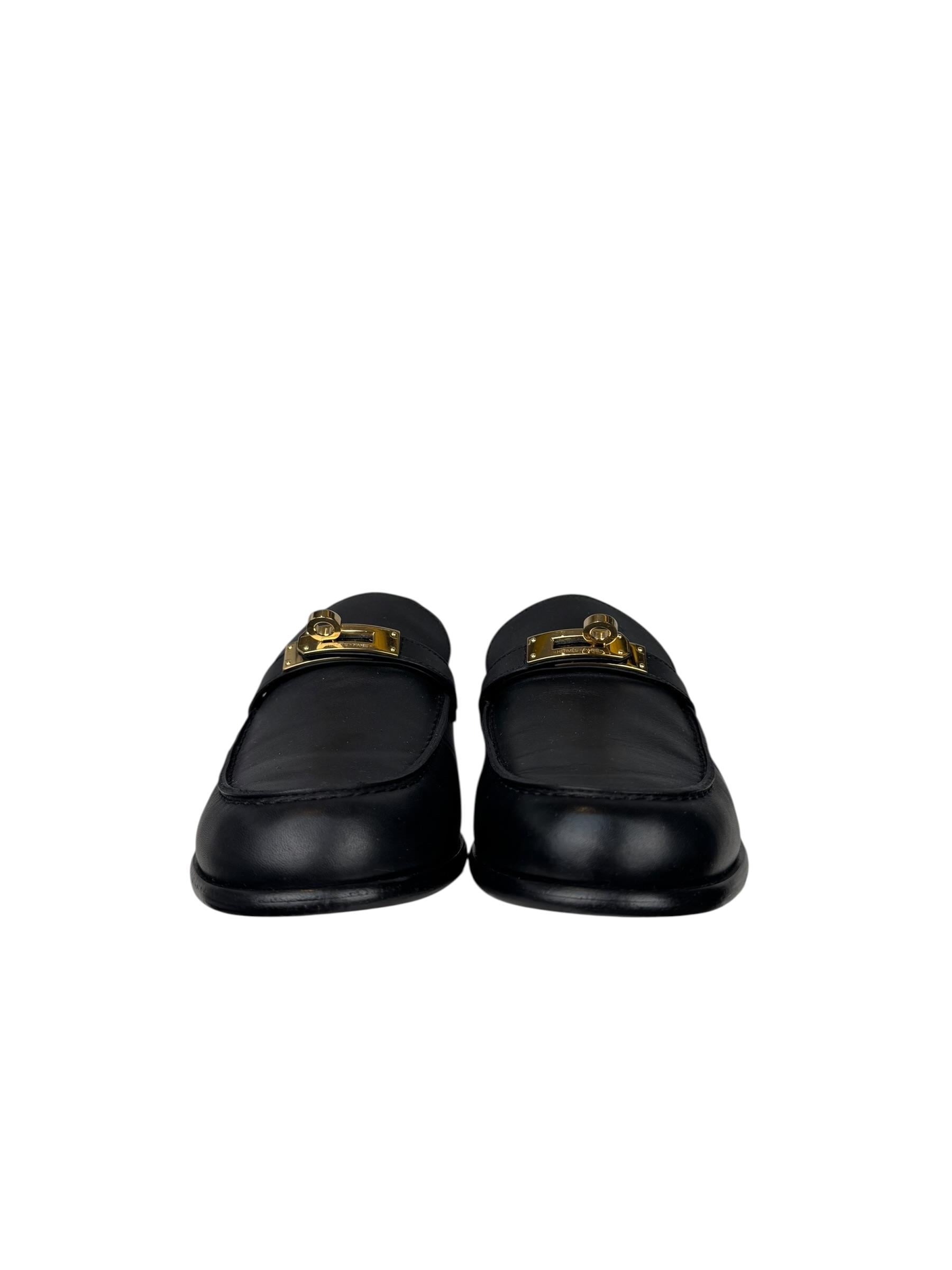 HERMES LEATHER KELLY LOAFER
