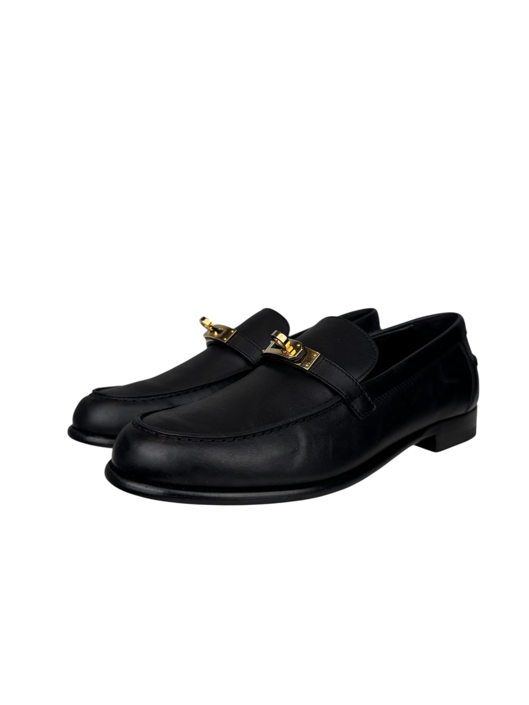 HERMES LEATHER KELLY LOAFER