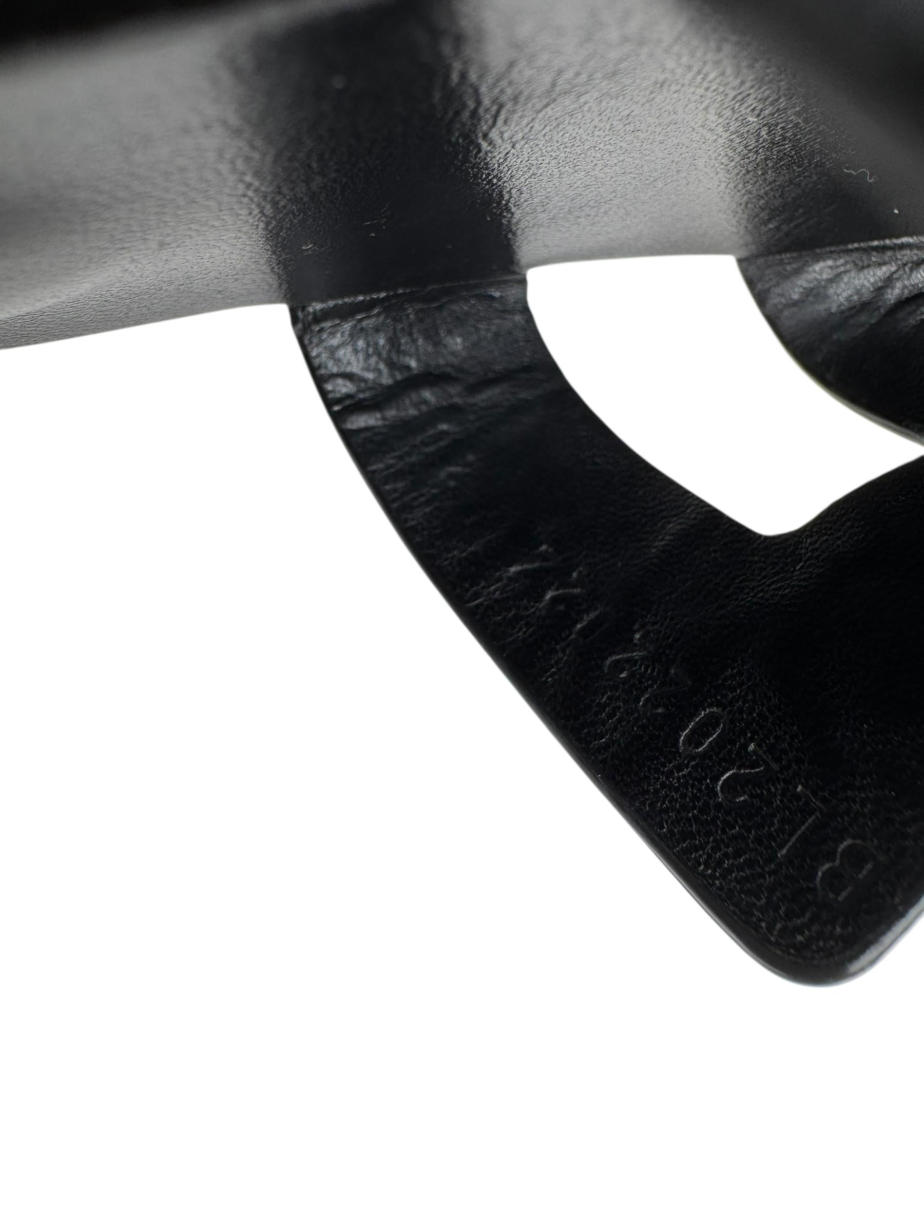 HERMES SILVER STUD ORAN SANDAL