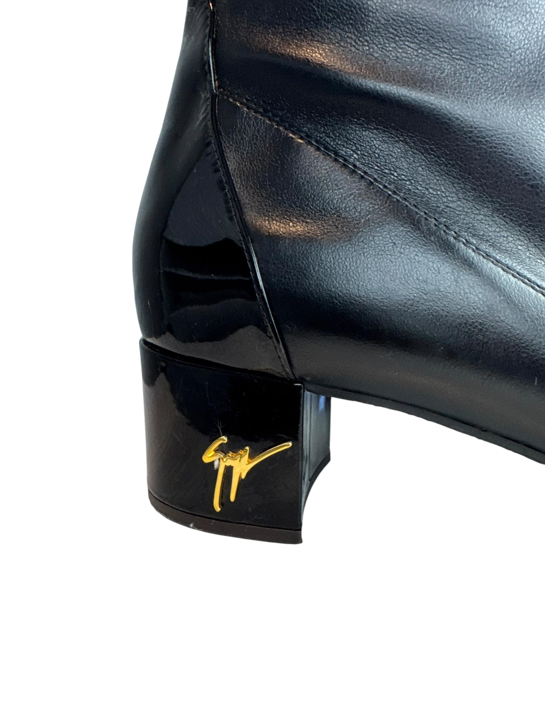 ISABEL MARANT BLACK LEATHER OVER KNEE BOOTS