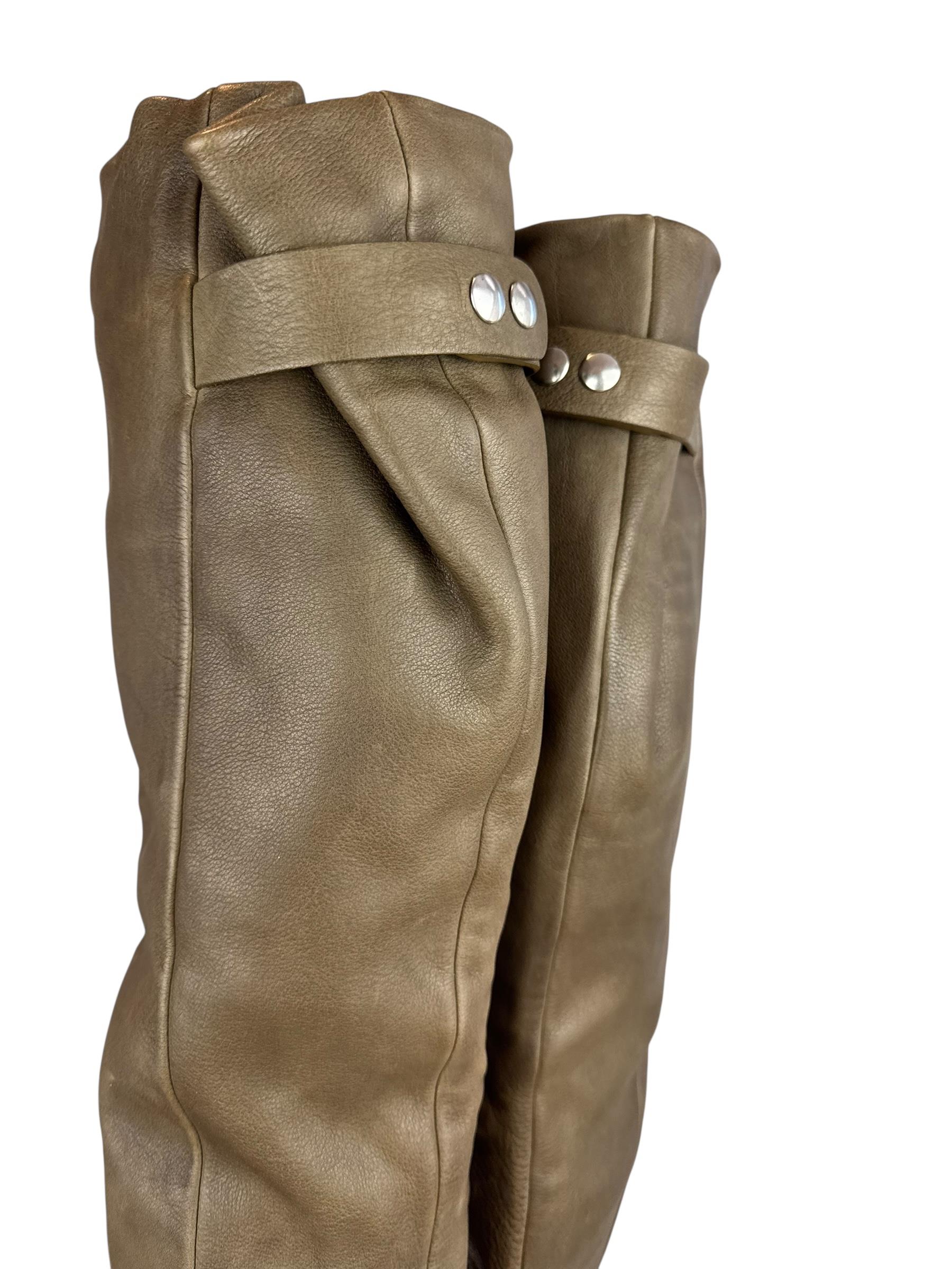 ISABEL MARANT MINK OVER KNEE BOOTS