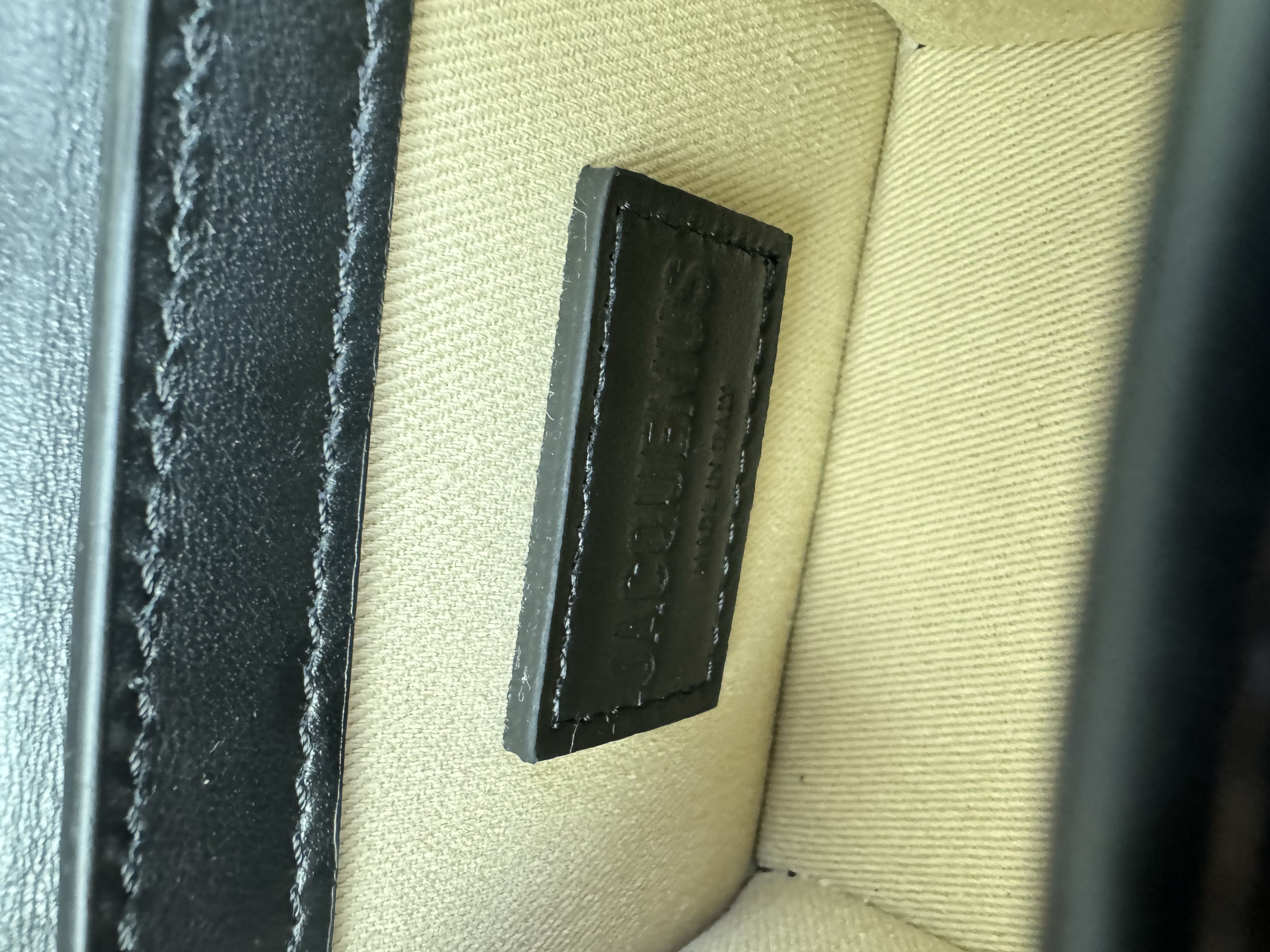 JACQUEMUS BLACK LE CHIQUITO BAG