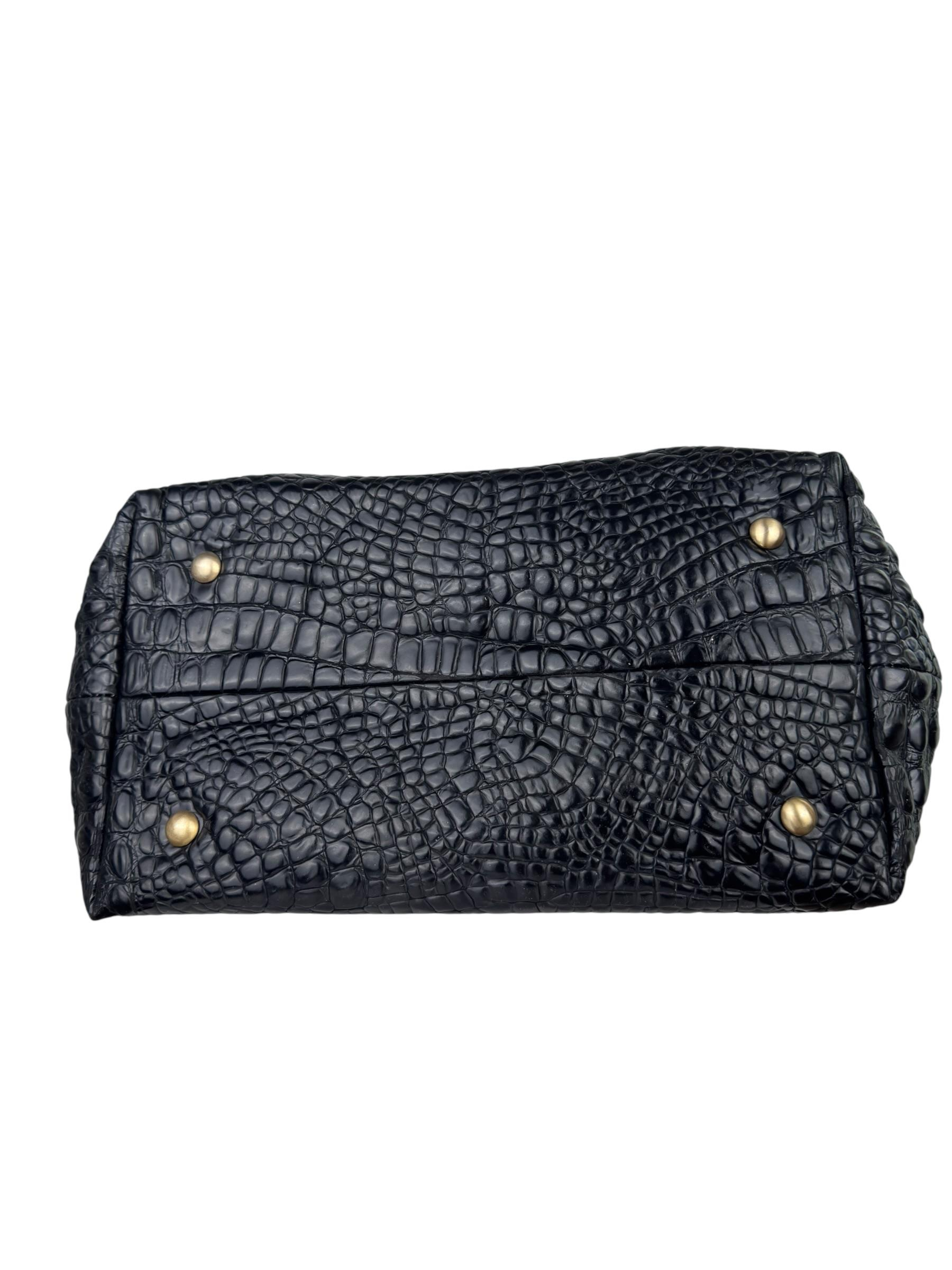 JIMMY CHOO CROCODILE PRINT TOTE