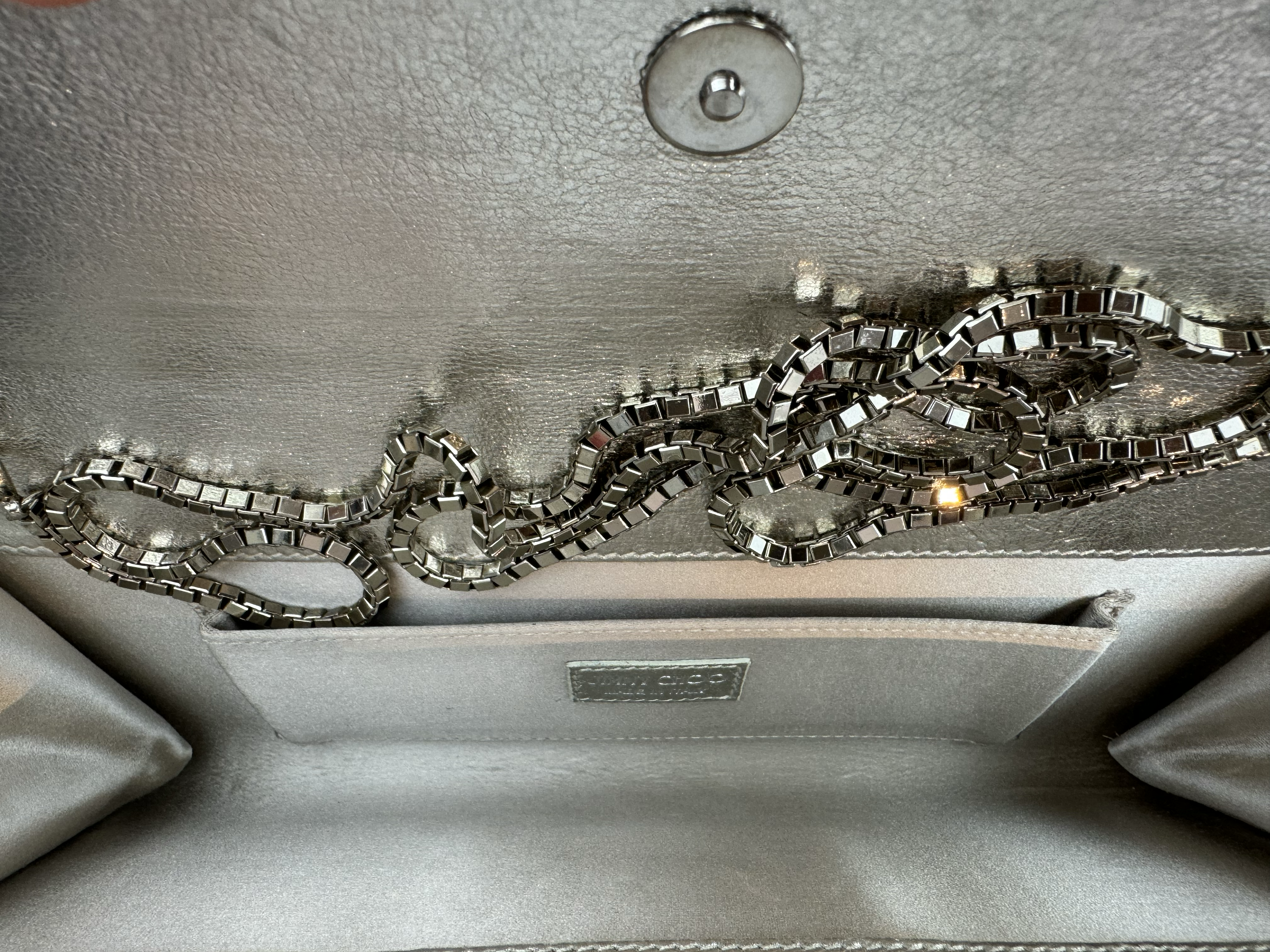 JIMMY CHOO SWEETIE GLITTER CLUTCH