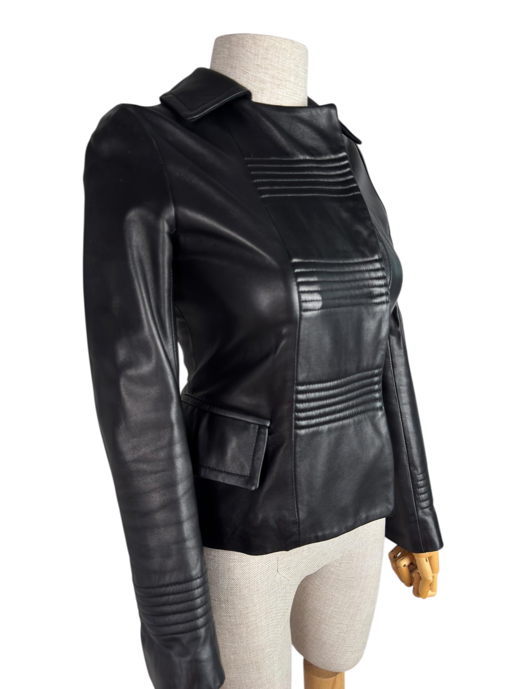 JOSEPH BLACK LAMBSKIN JACKET