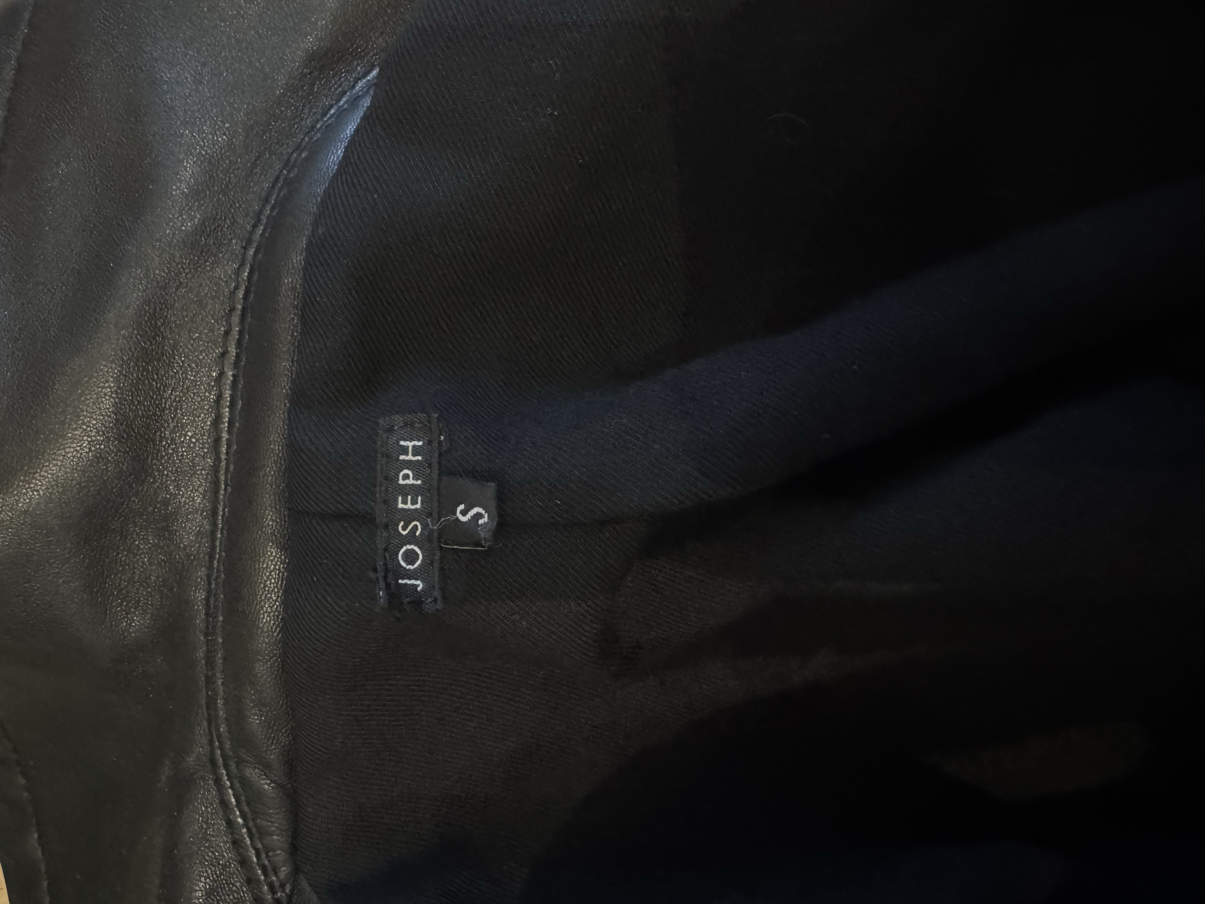 JOSEPH BLACK LAMBSKIN JACKET