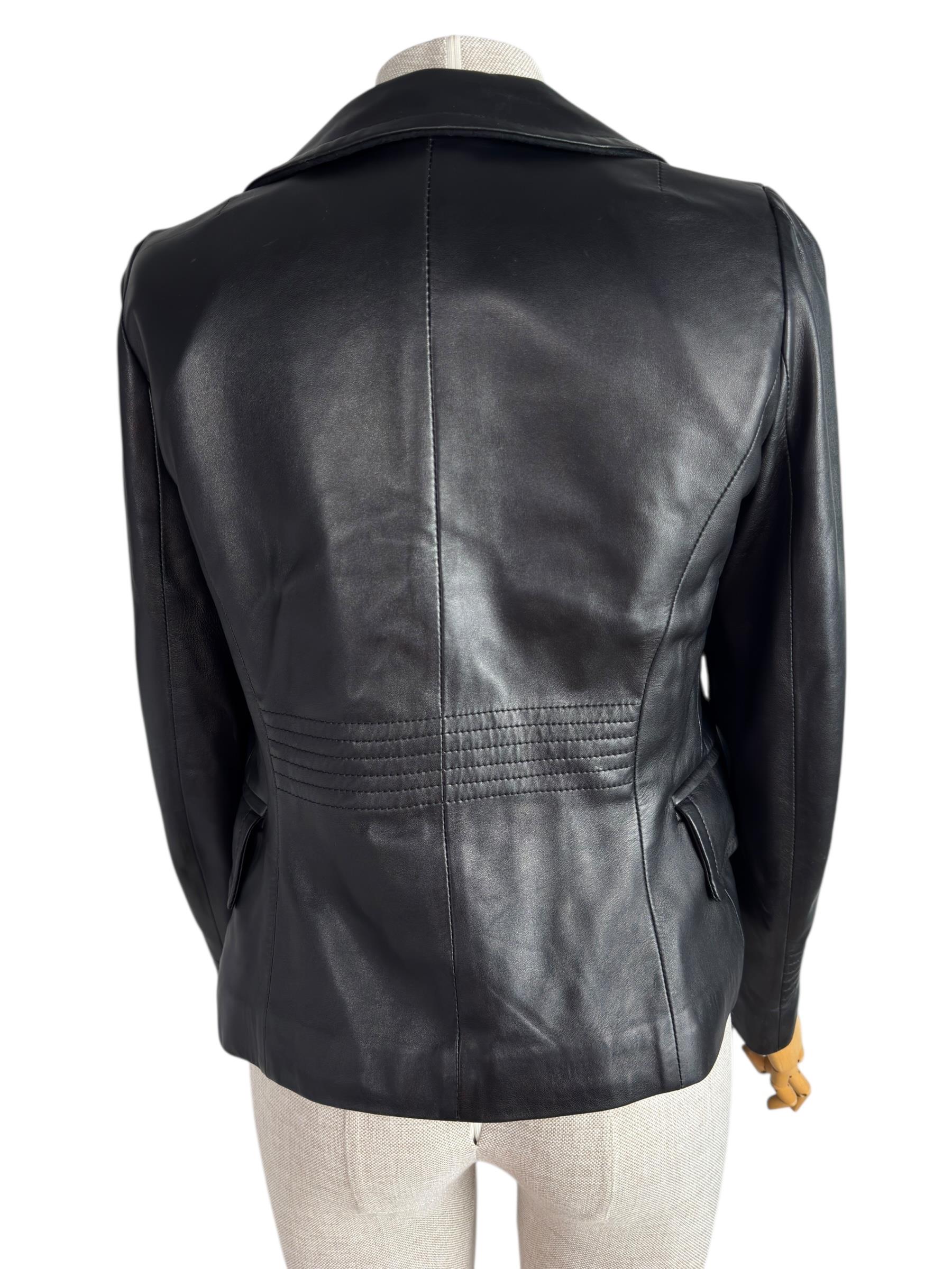 JOSEPH BLACK LAMBSKIN JACKET