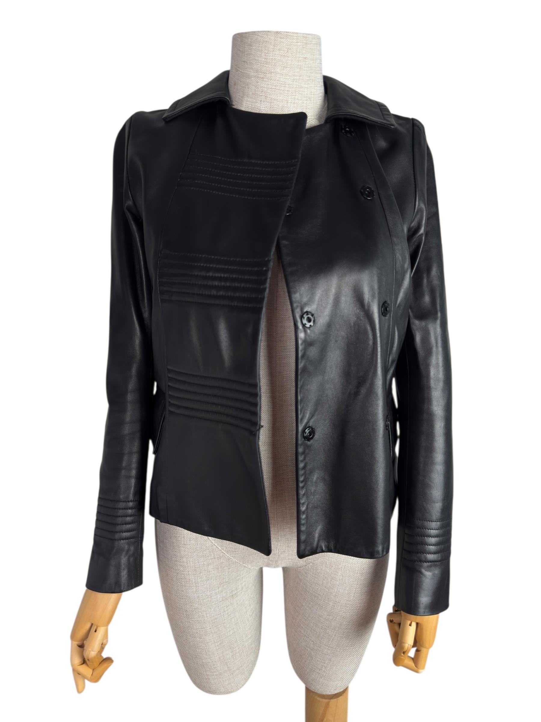 JOSEPH BLACK LAMBSKIN JACKET