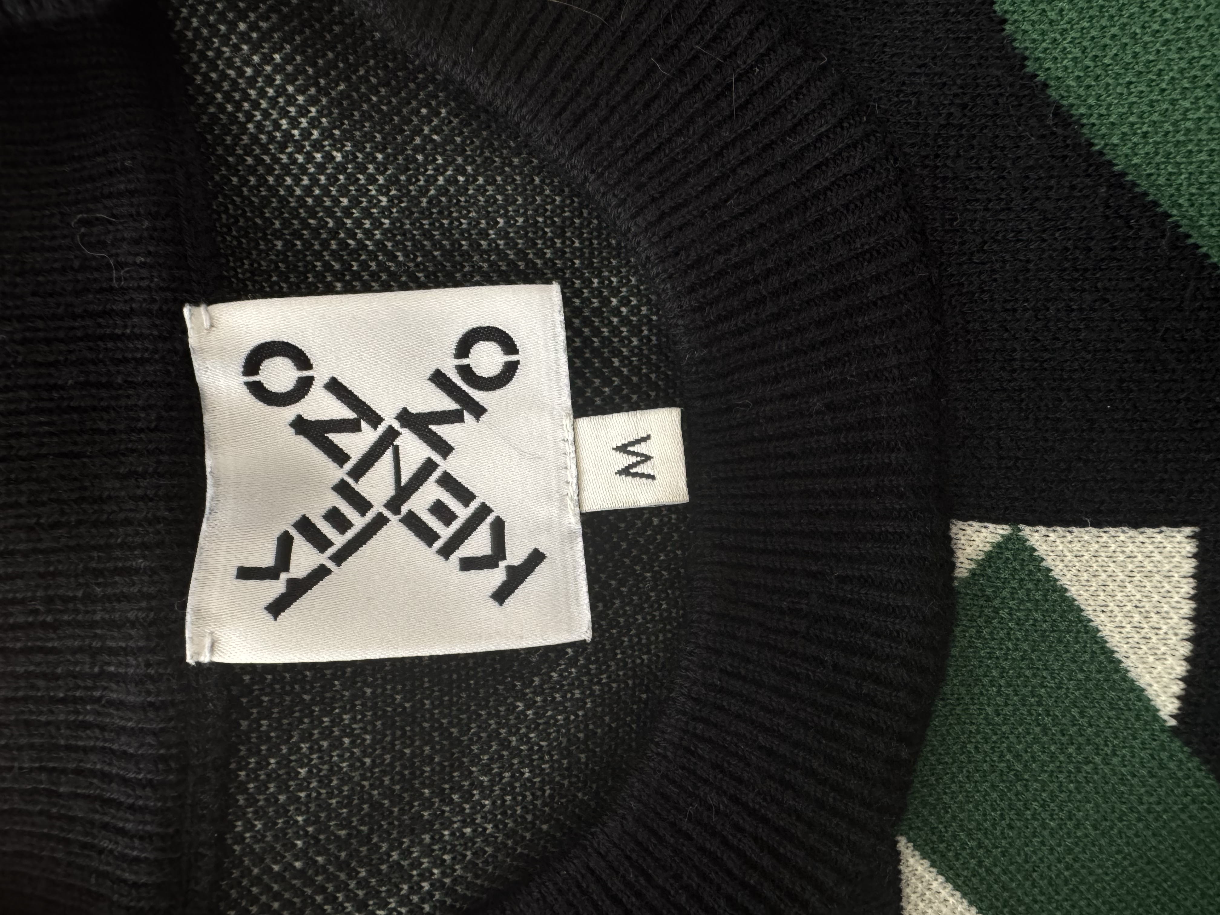 KENZO GREEN LOGO PRINTED SKIRT AND JUMPER