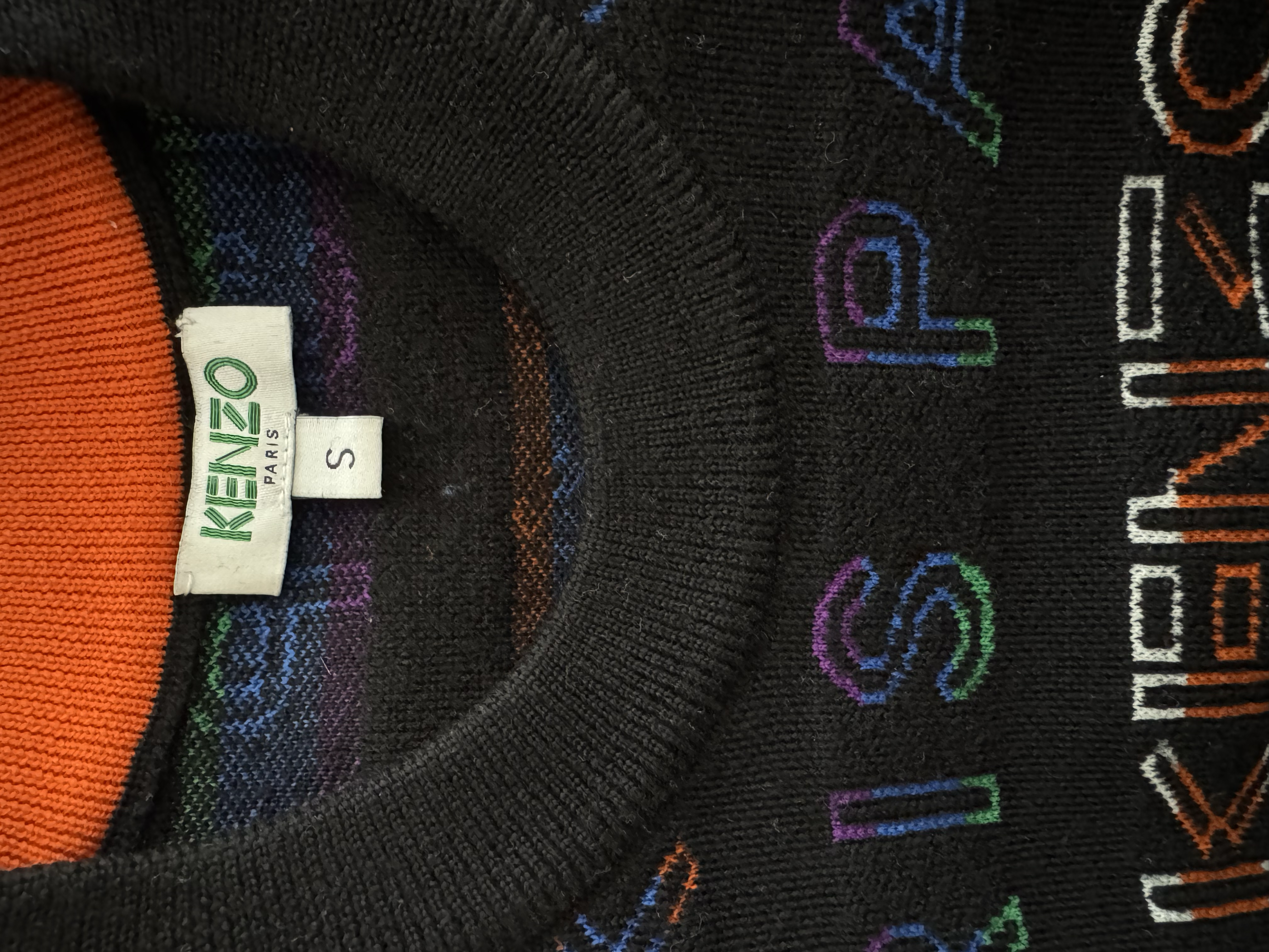 KENZO MULTICOLOR WOOL DRESS 