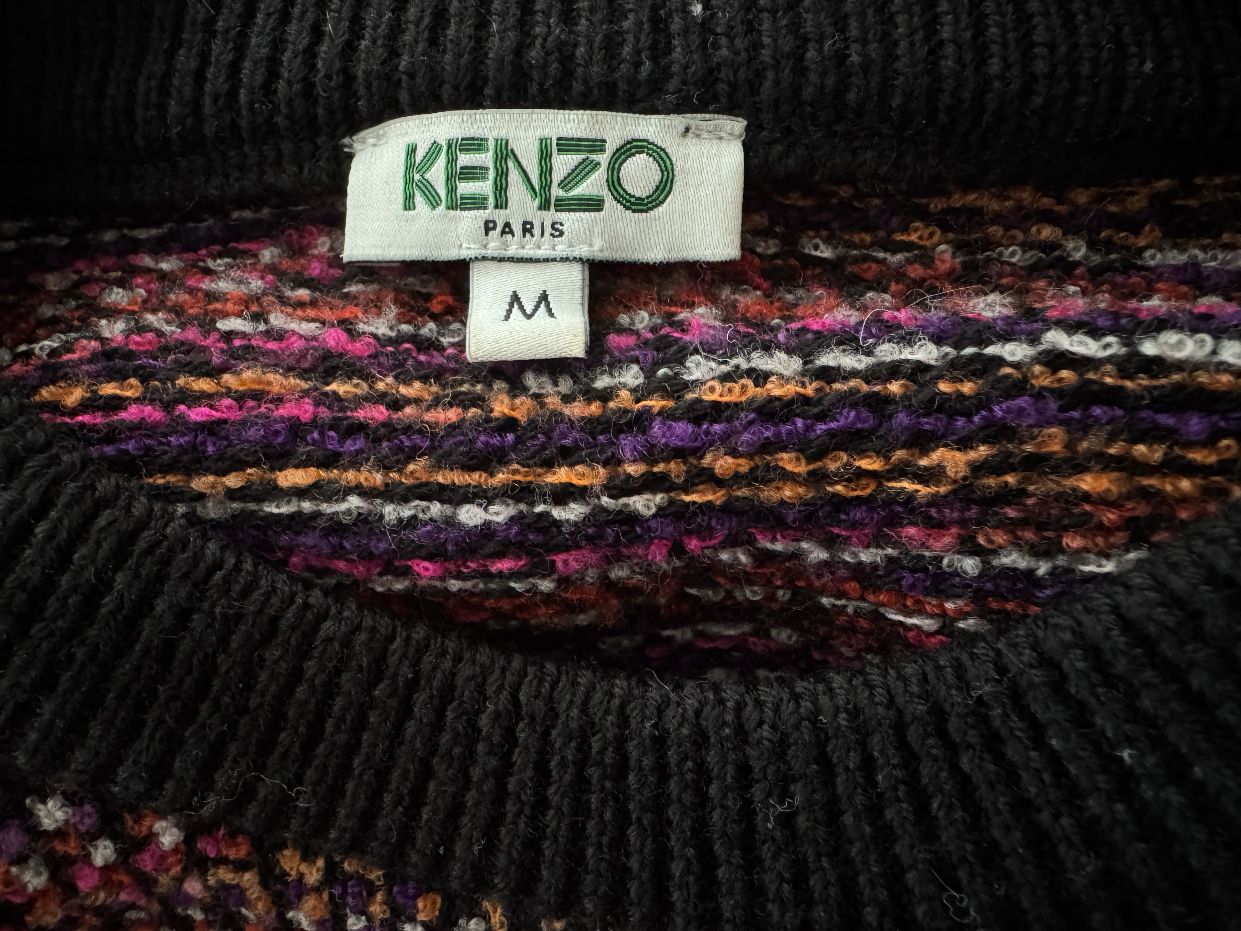 KENZO MULTICOLOR WOOL DRESS 